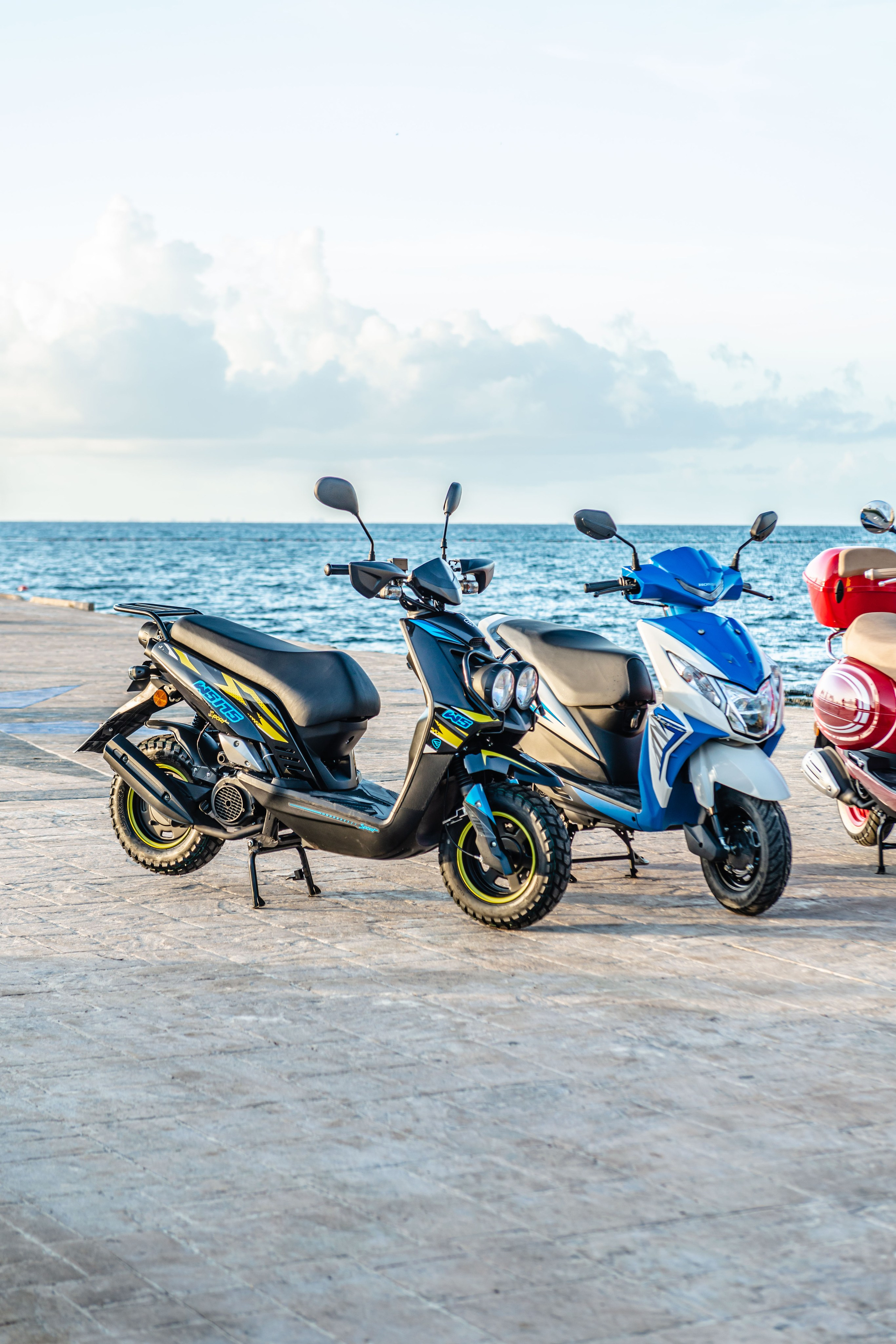 Scooter Photography for Rental Website in Mexico. PHOTOGRAPHER QUINTANA ROO