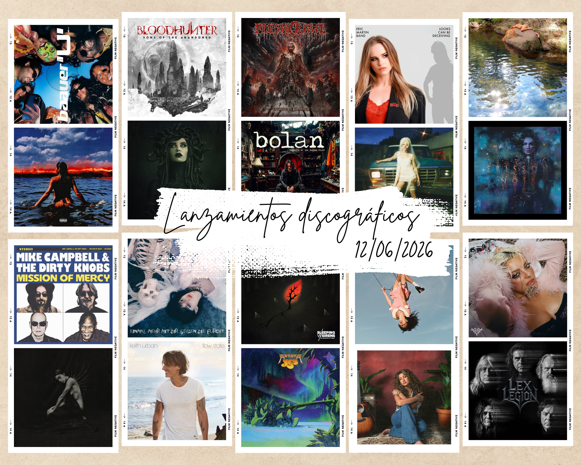 Próximos lanzamientos discográficos más interesantes: 12 de junio de 2026 | FOTKAI