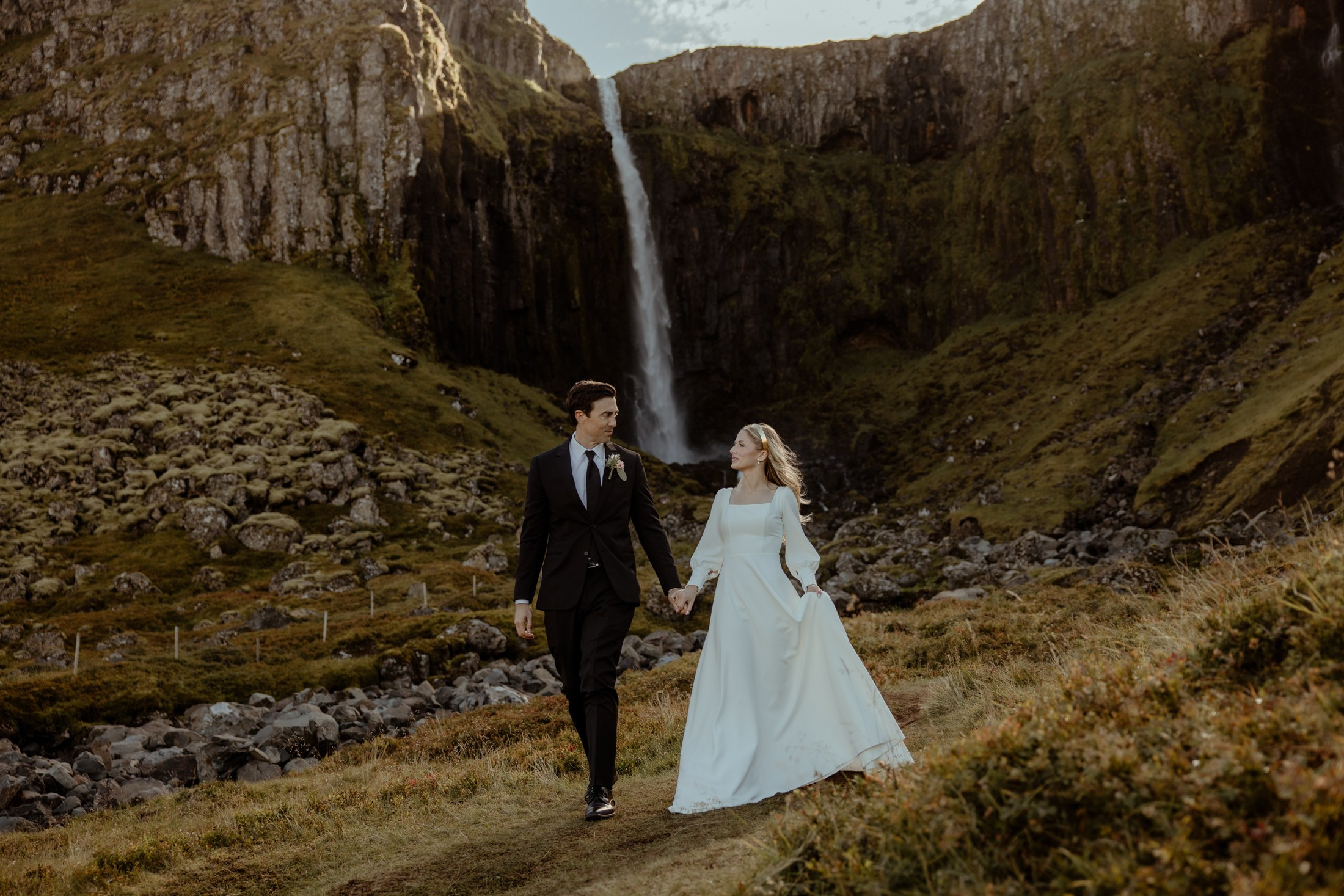 Iceland elopement at Budir Black Church | Snæfellsnes wedding by Iceland elopement photographer & videographer. Iceland elopement photographer & videographer