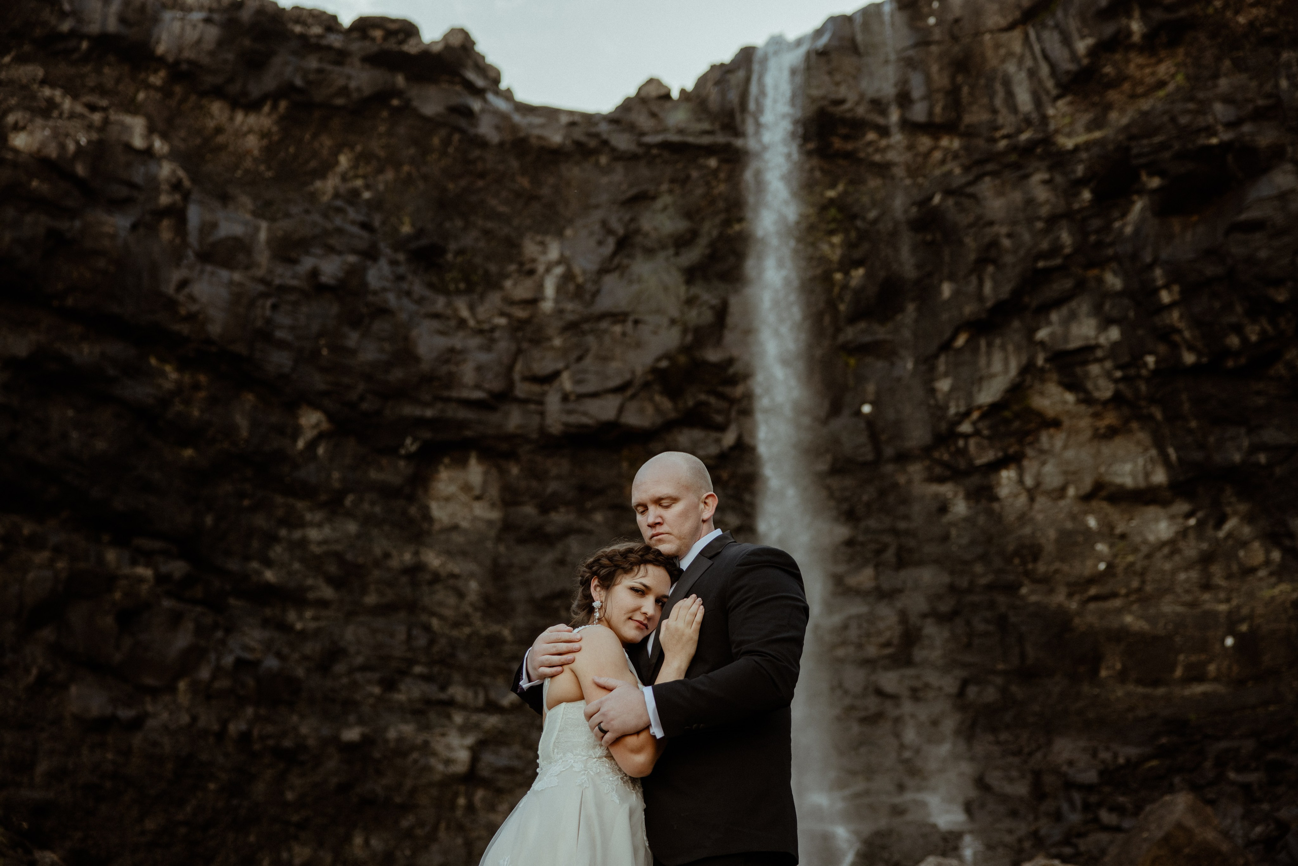 Elope at Faroe islands to celebrate 10 years anniversary. Iceland elopement photographer & videographer