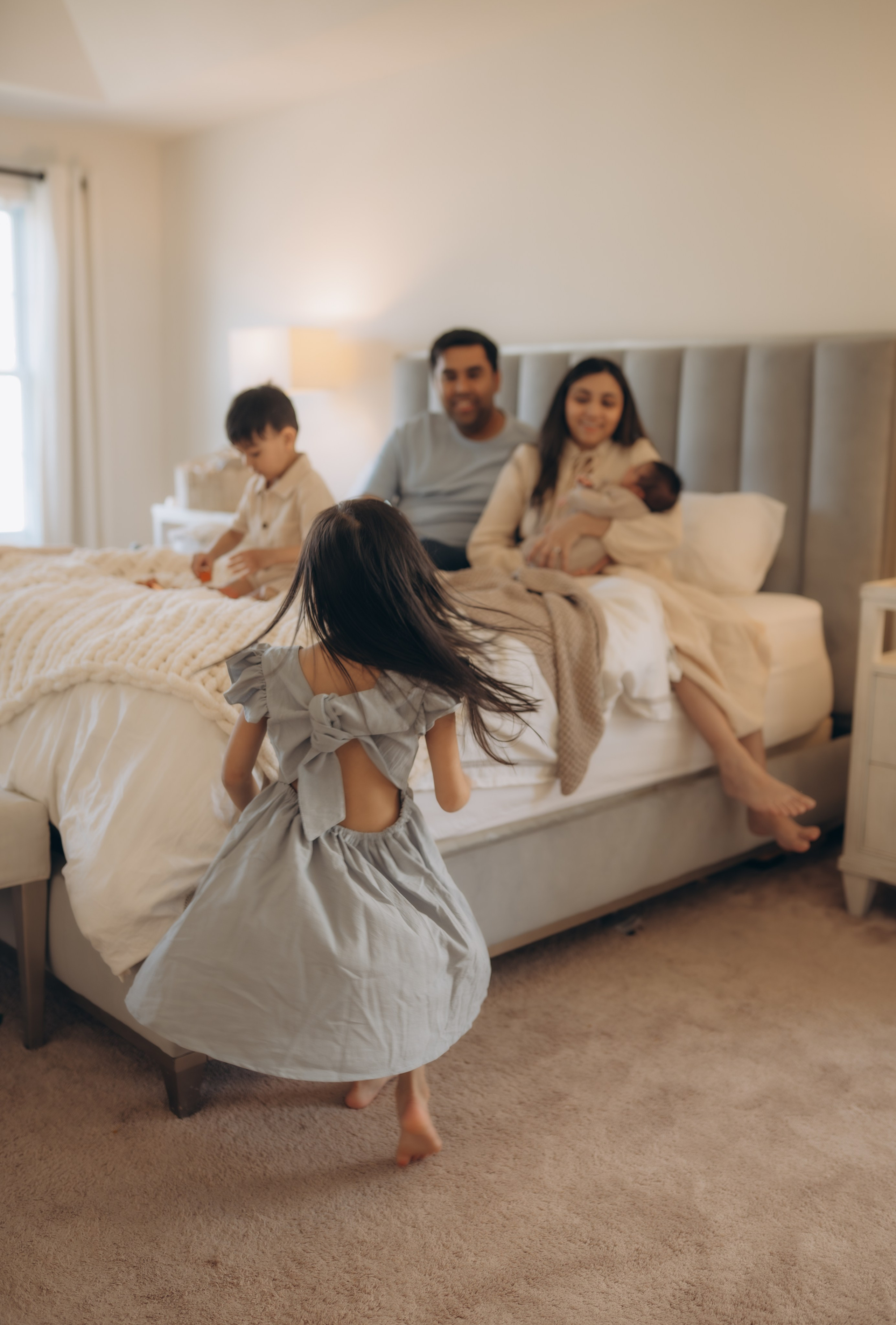 Newborn in home family stories. Lifestyle Family Photographer in Pennsylvania