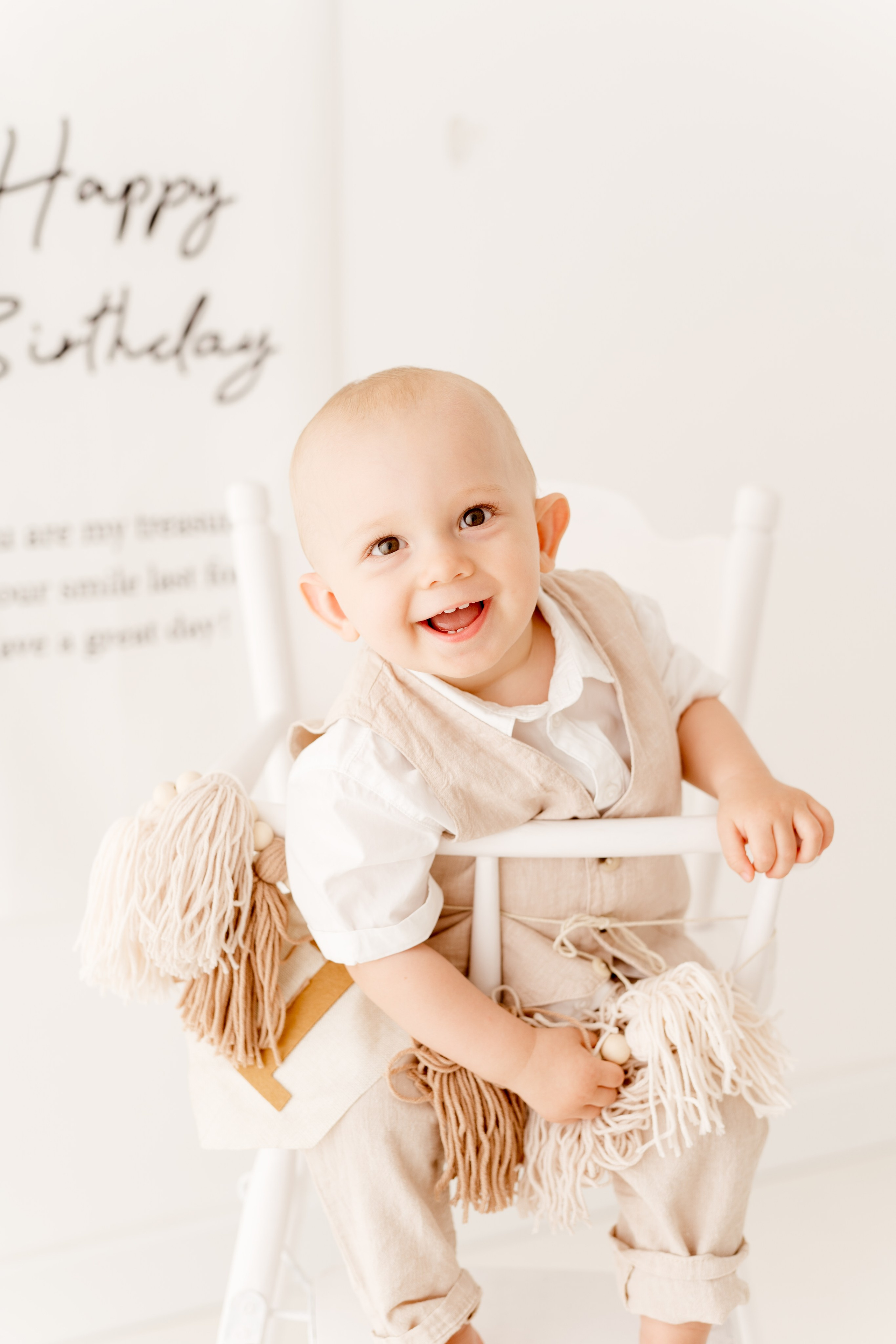 Sesja roczkowa Markusa. Fotograf Łódź - sesja ciążowa, noworodkowa, dziecięca. Studio w Łodzi