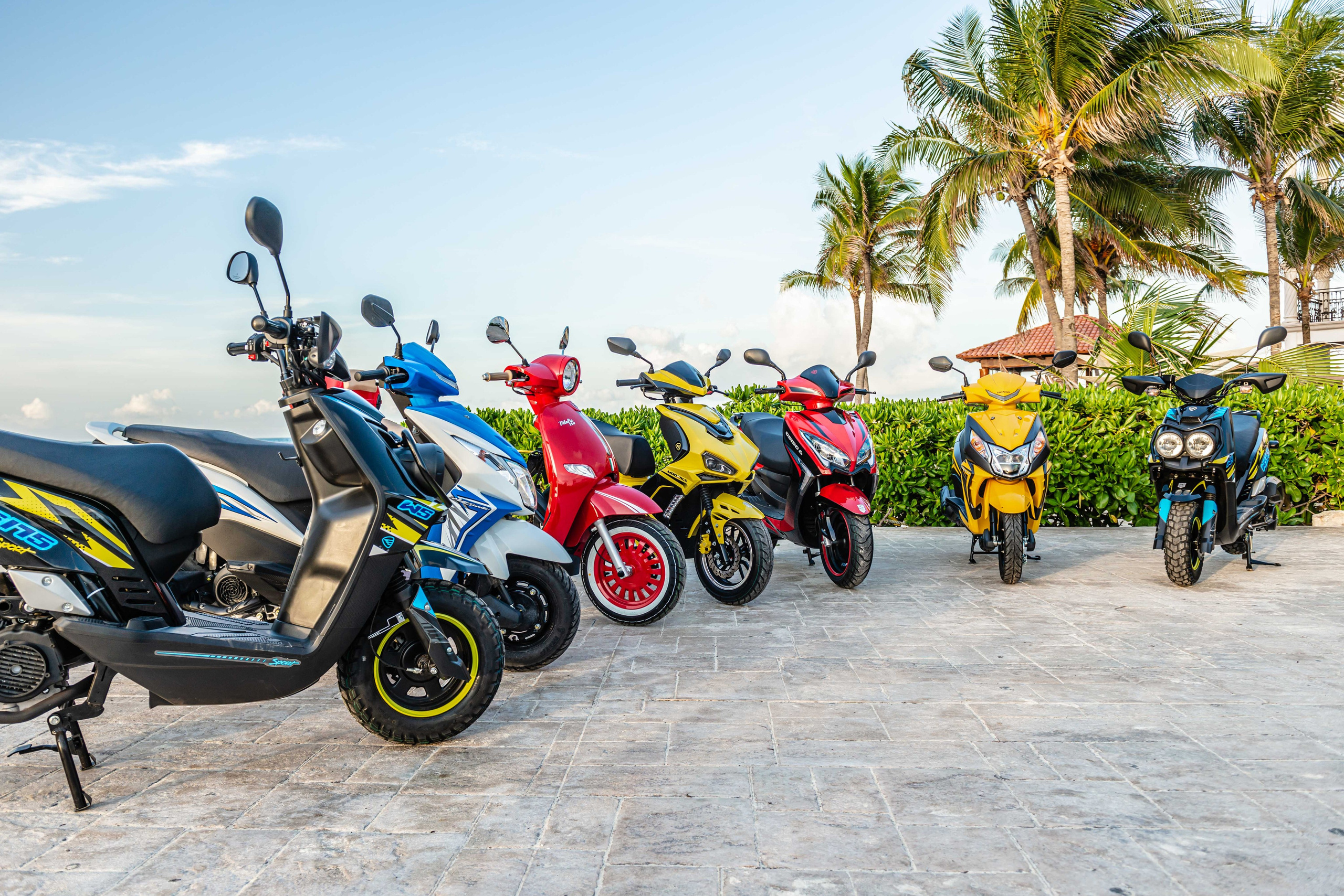 Scooter Photography for Rental Website in Mexico. PHOTOGRAPHER QUINTANA ROO