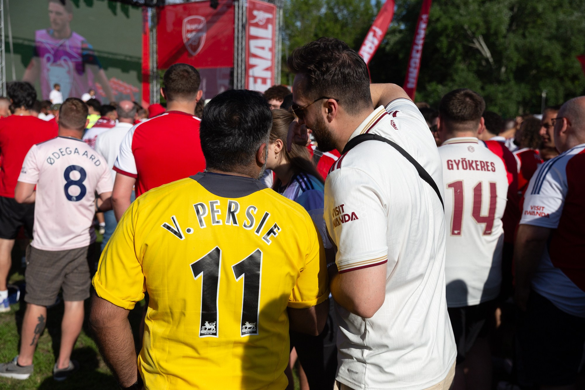 UEFA Champions League Final. Arsenal vs PSG. Budapest 2026. Arsenal Fan Zone. Photographer in Budapest — Yura Knyazev