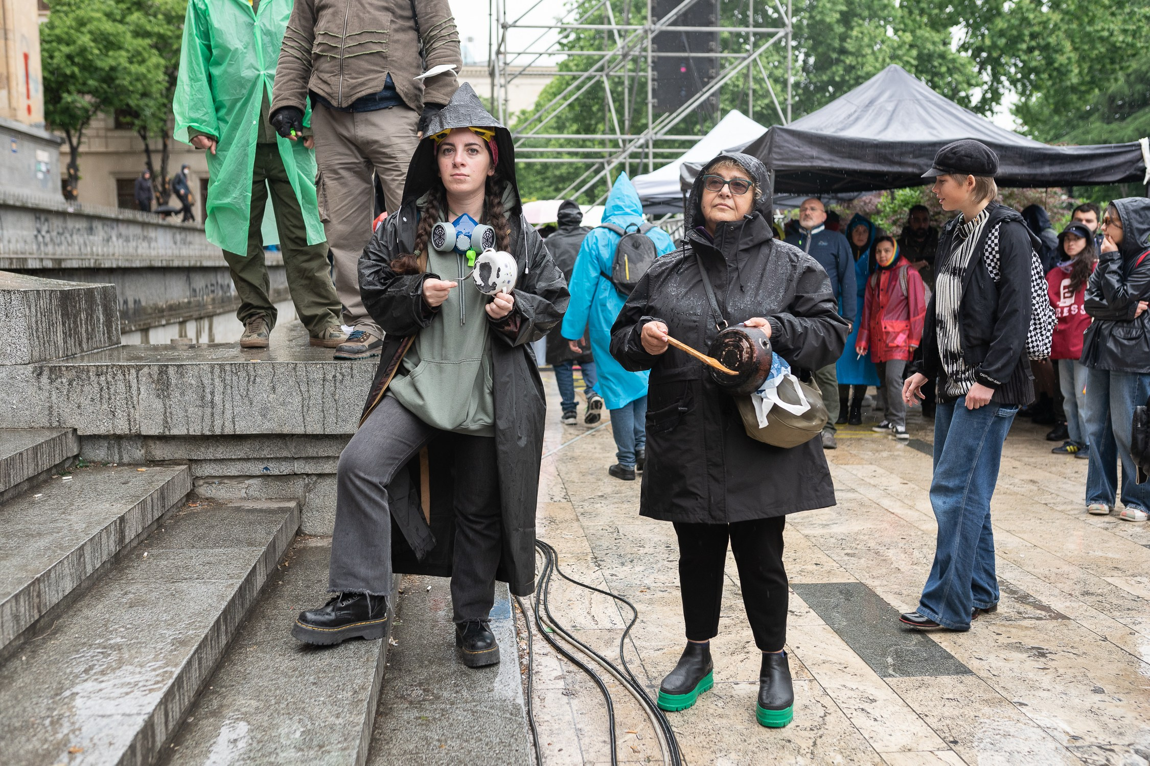 Georgia against «foreign law»/ არა რუსულ კანონს. Visual artist