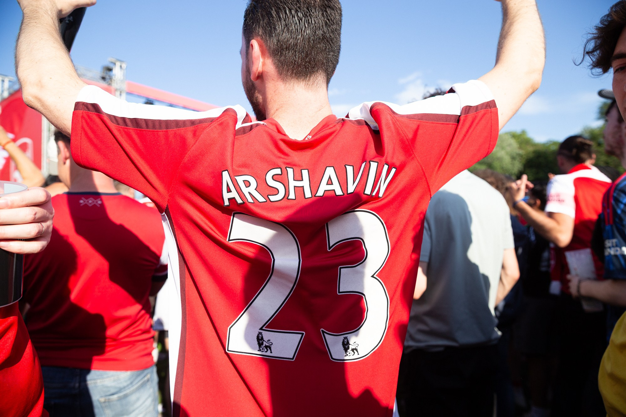 UEFA Champions League Final. Arsenal vs PSG. Budapest 2026. Arsenal Fan Zone. Photographer in Budapest — Yura Knyazev