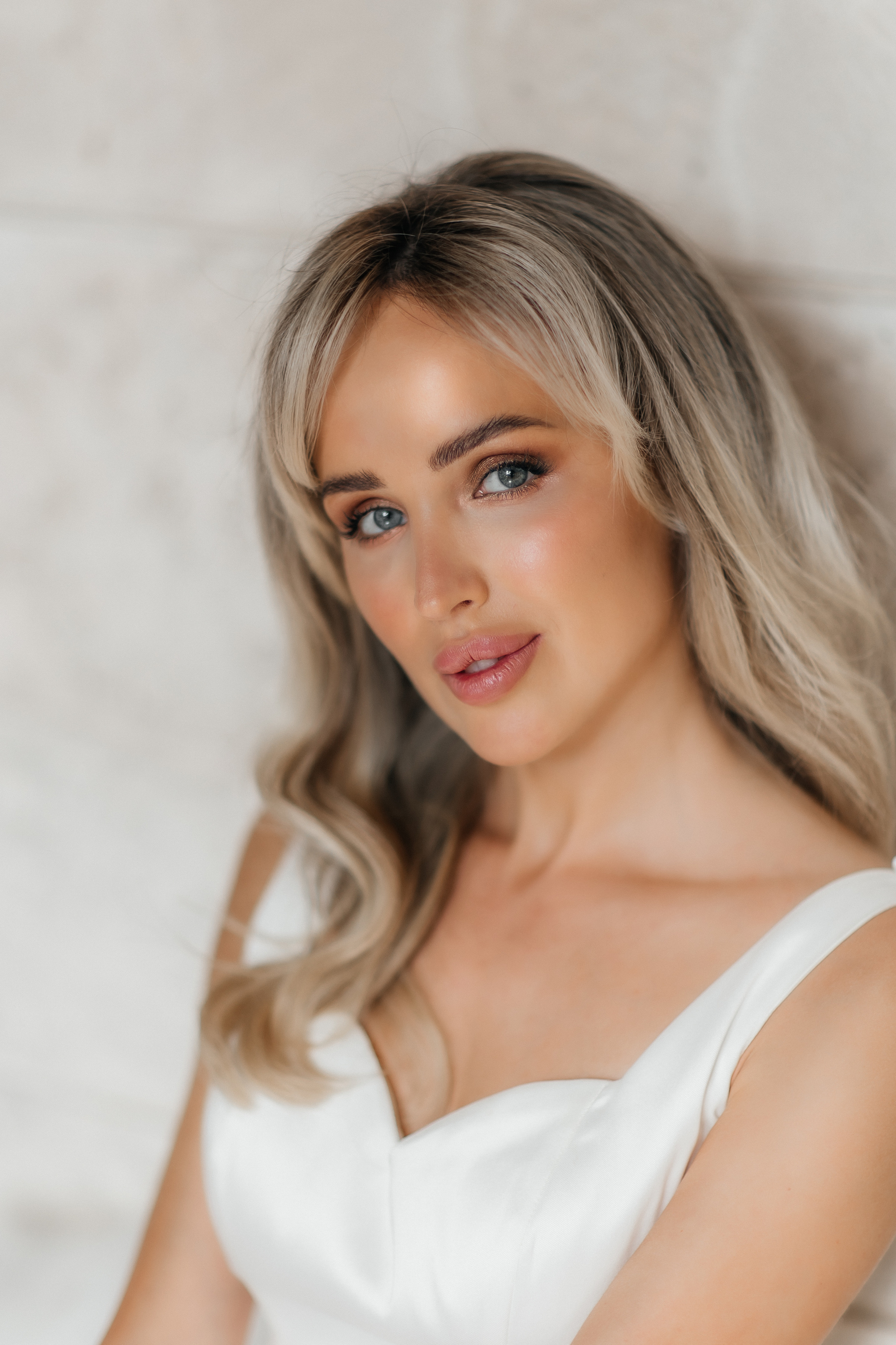 Portraits of the Brides at Spanish Monastery in Miami. Wedding Photo & Video