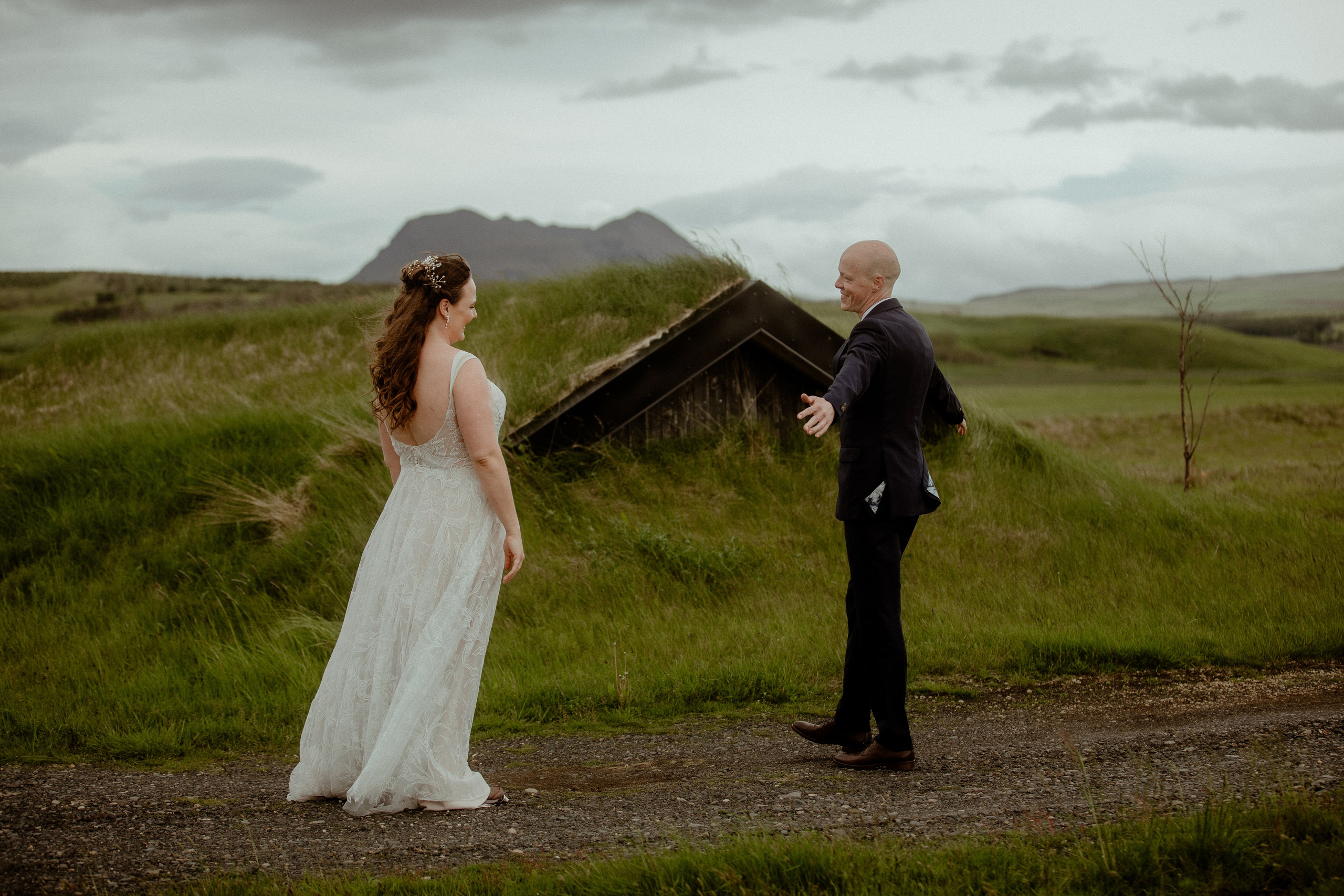Iceland Elopement at Black Sand Beach. Iceland elopement photographer & videographer