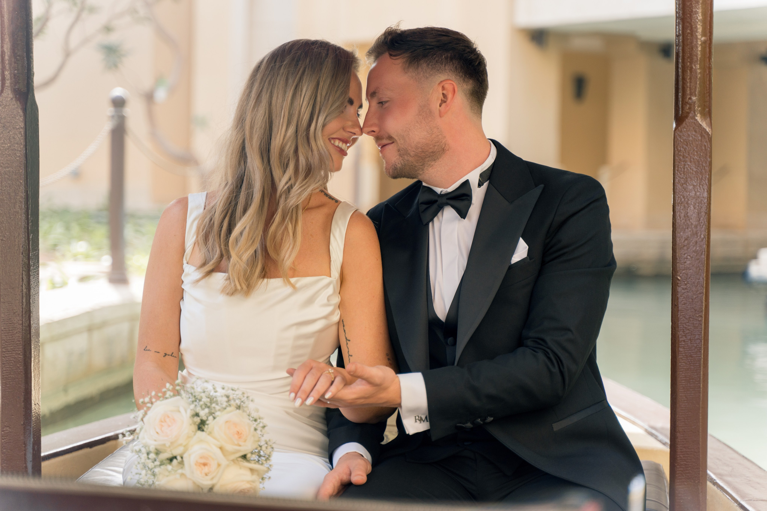 Pre-wedding photoshoot in Abu Dhabi with soft evening light