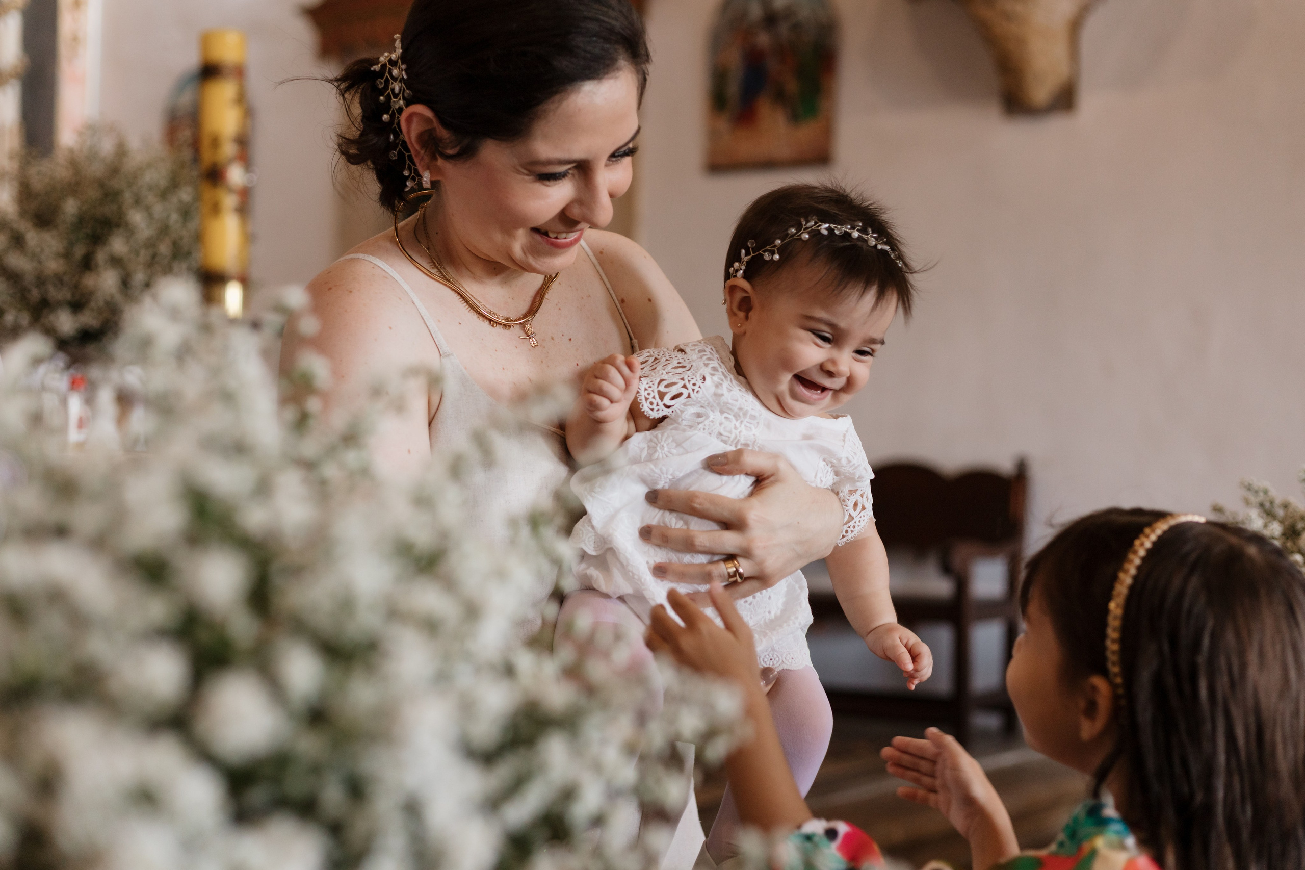 Chegada da família para o batizado em Olinda