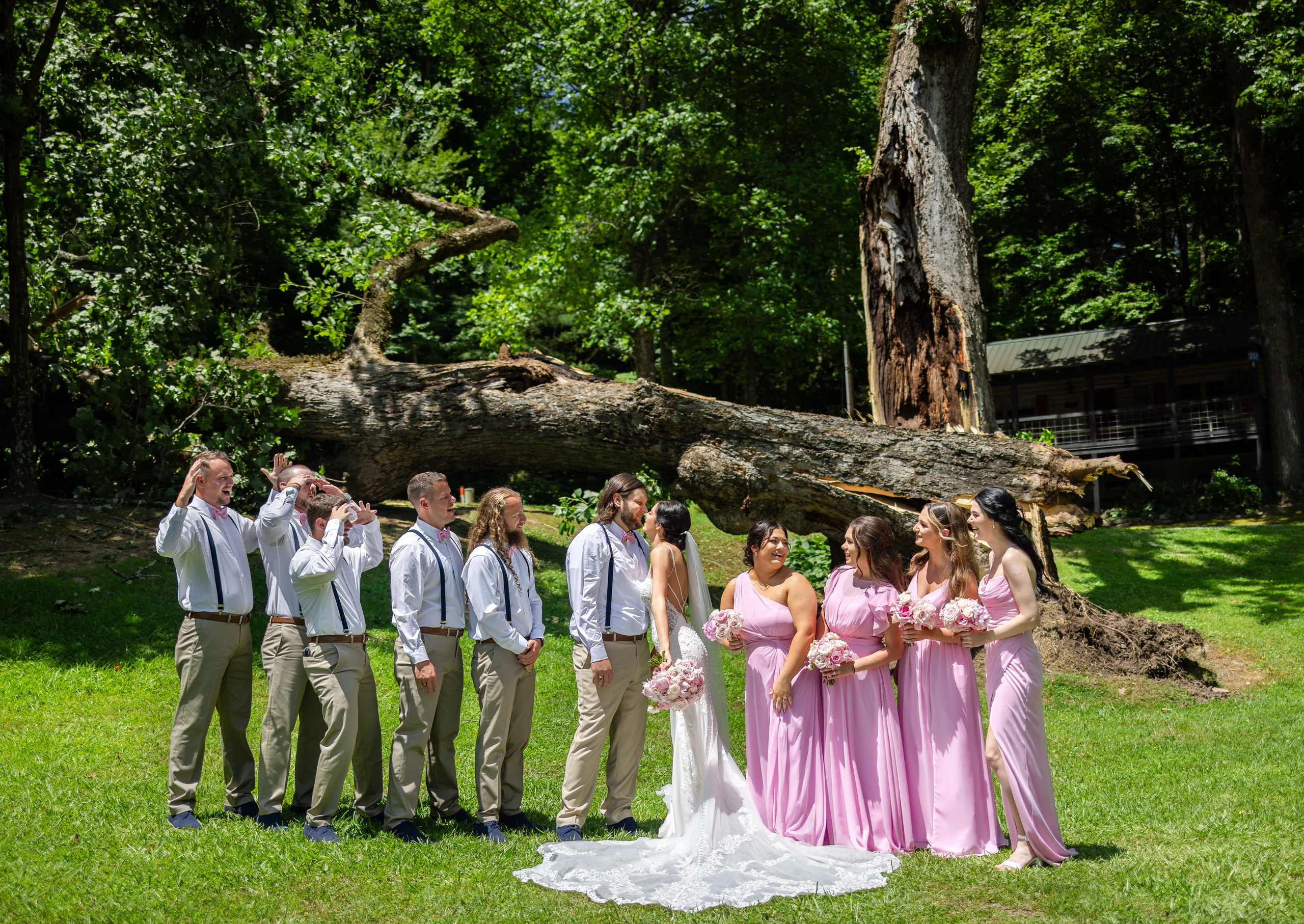 Jacob and Emma: A Wedding at Deerwoode Reserve, Brevard North Carolina. Wedding and portrait photography in Greenville SC