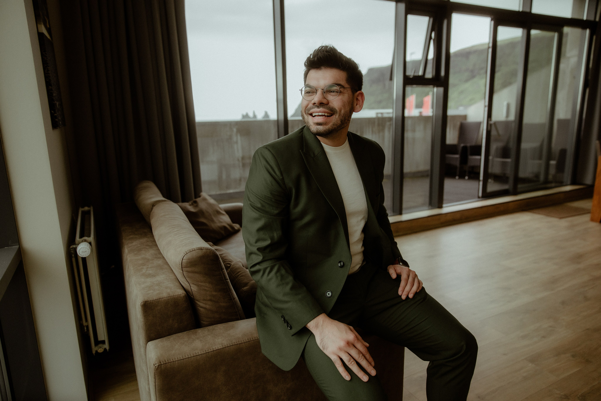Elopement at Kvernufoss Waterfall. Iceland elopement photographer & videographer
