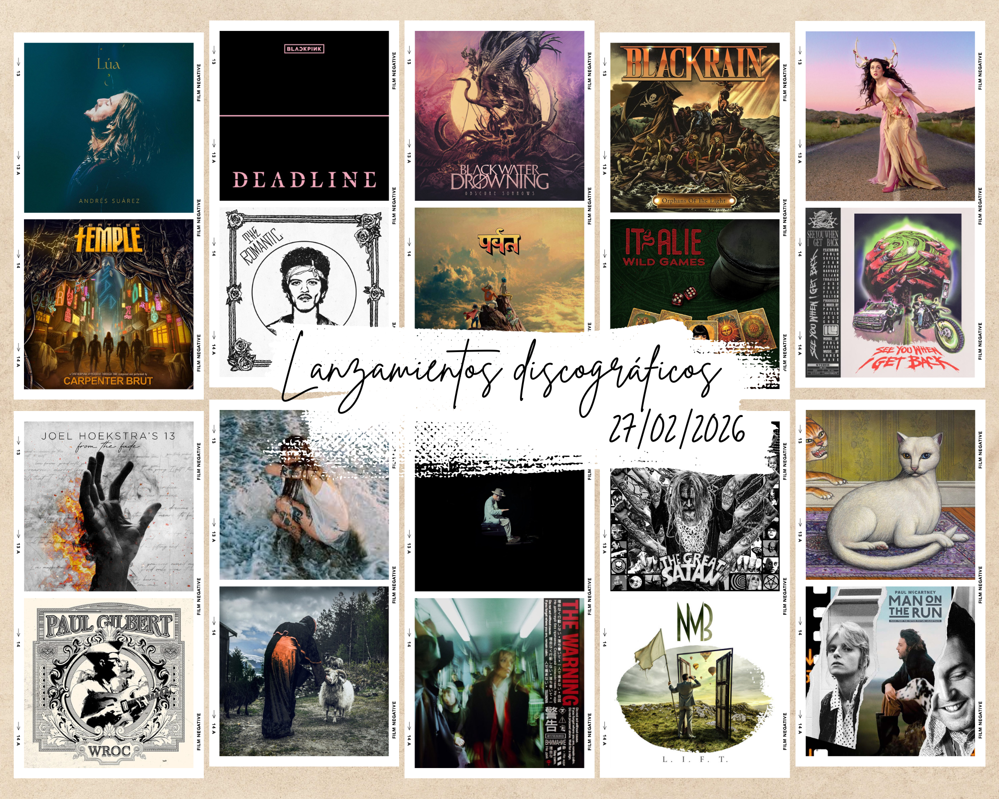 Próximos lanzamientos discográficos más interesantes: 27 de febrero de 2026 | FOTKAI