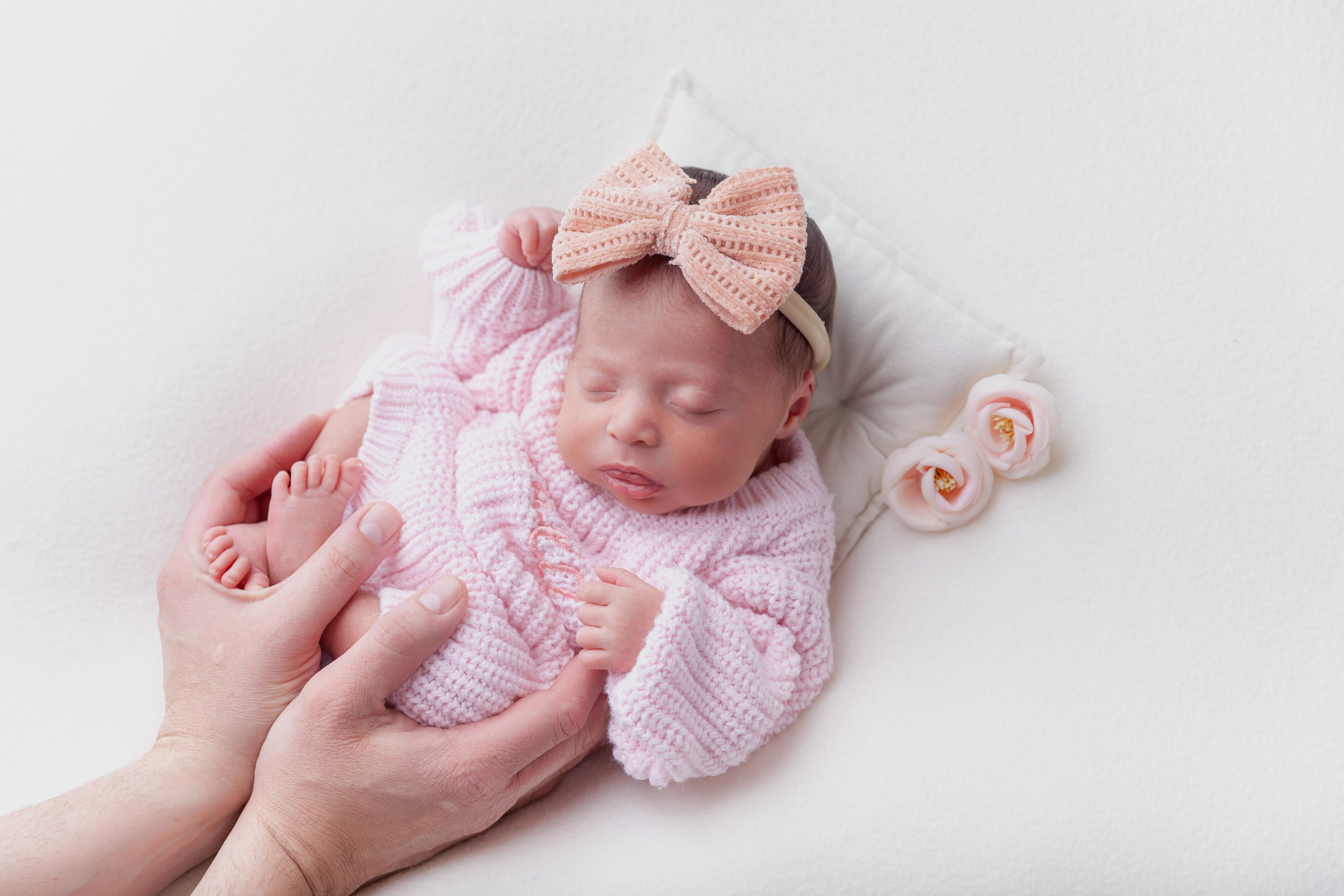 Newborn posing session. Marina Pravda Photography San Francisco Bay Area