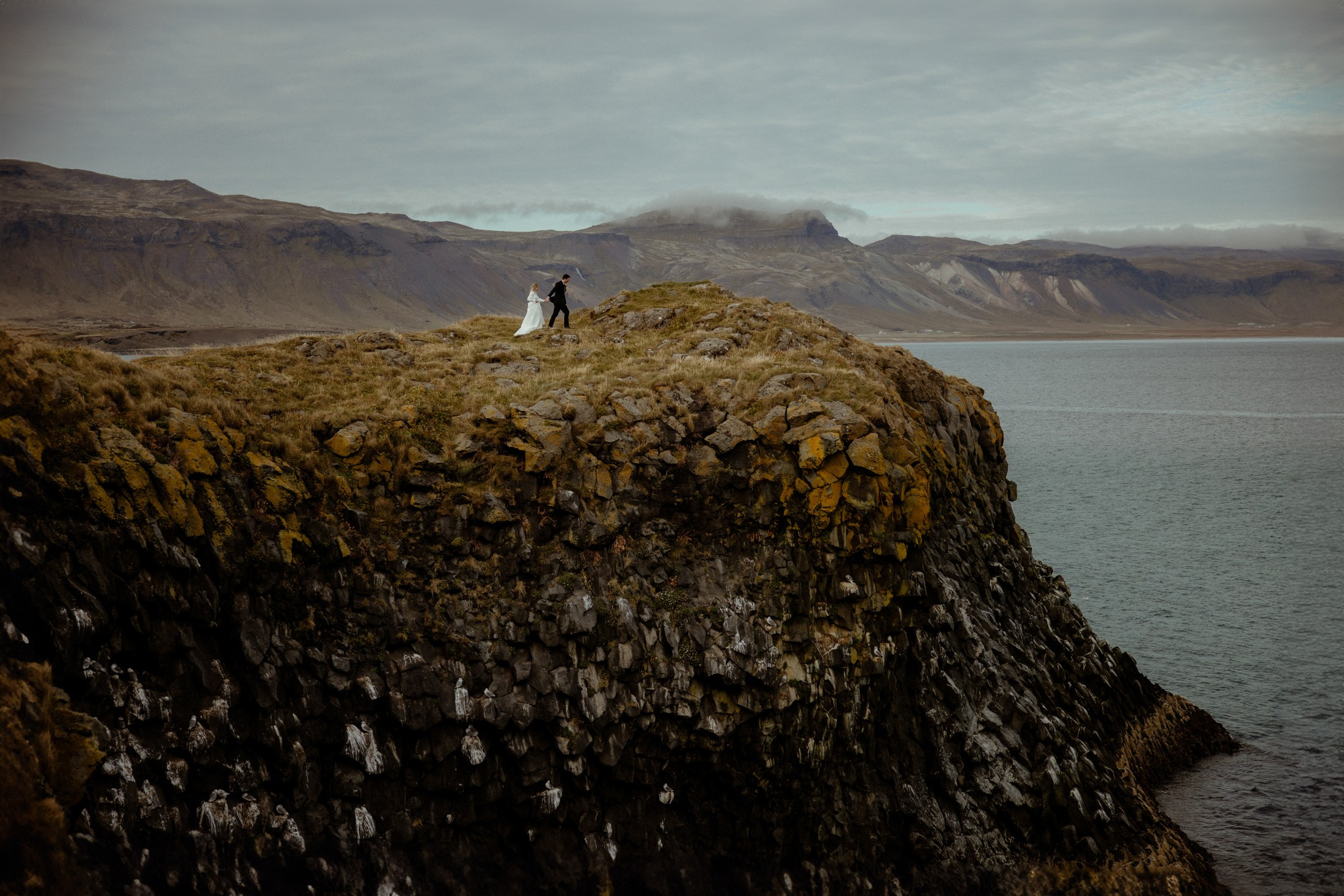 Iceland elopement at Budir Black Church | Snæfellsnes wedding by Iceland elopement photographer & videographer. Iceland elopement photographer & videographer