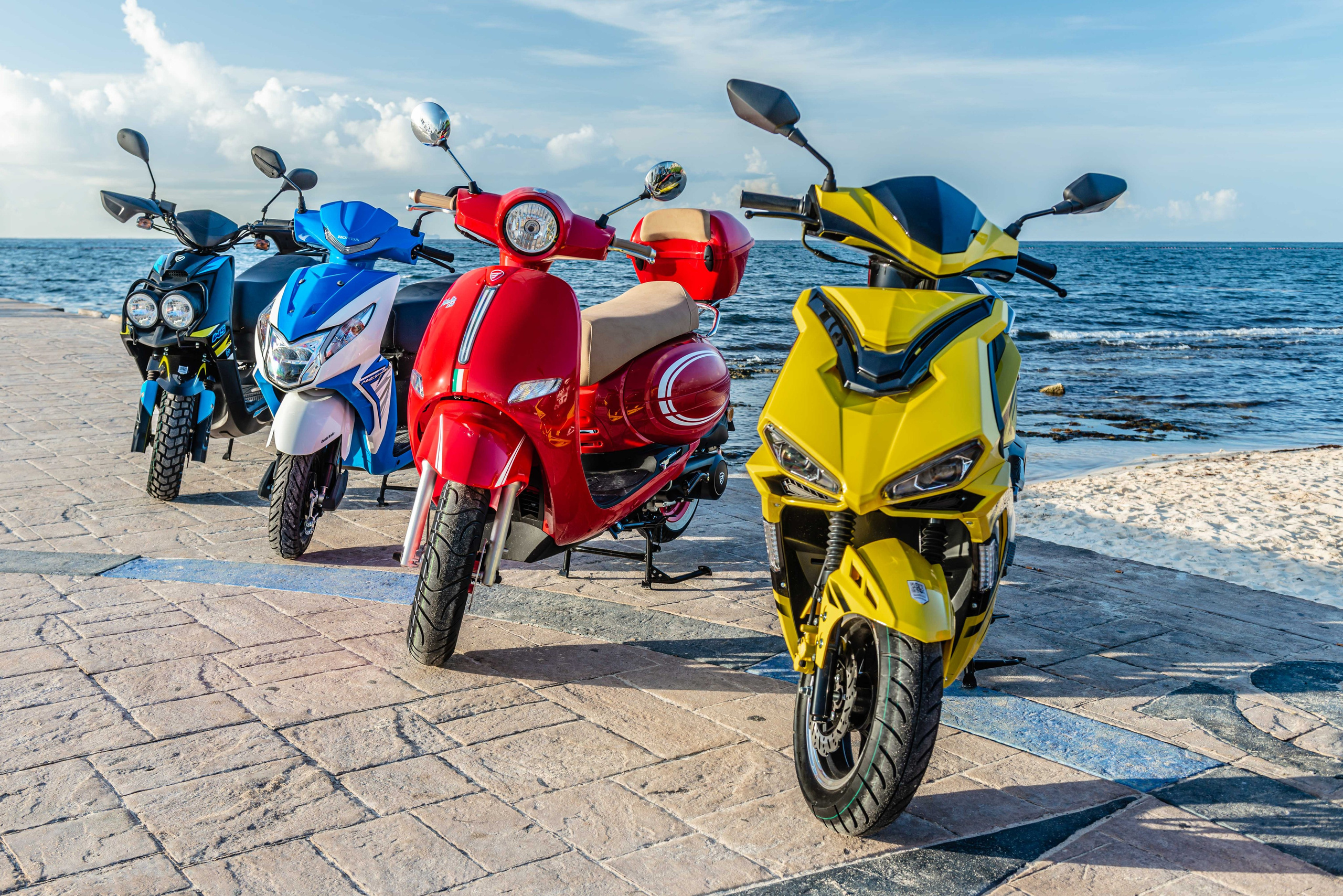 Scooter Photography for Rental Website in Mexico. PHOTOGRAPHER QUINTANA ROO