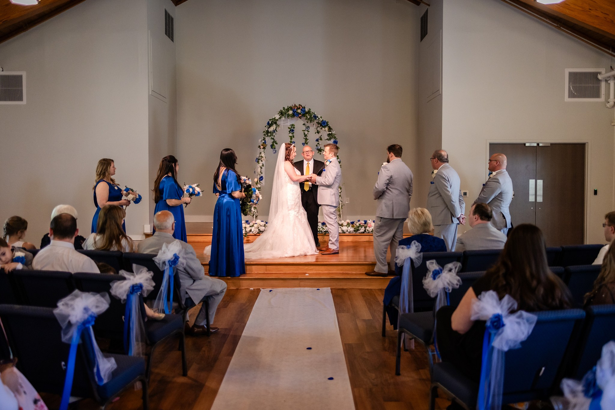 Bryan and Jessica at The Coastal Community Church in Charleston South Carolina. Wedding and portrait photography in Greenville SC