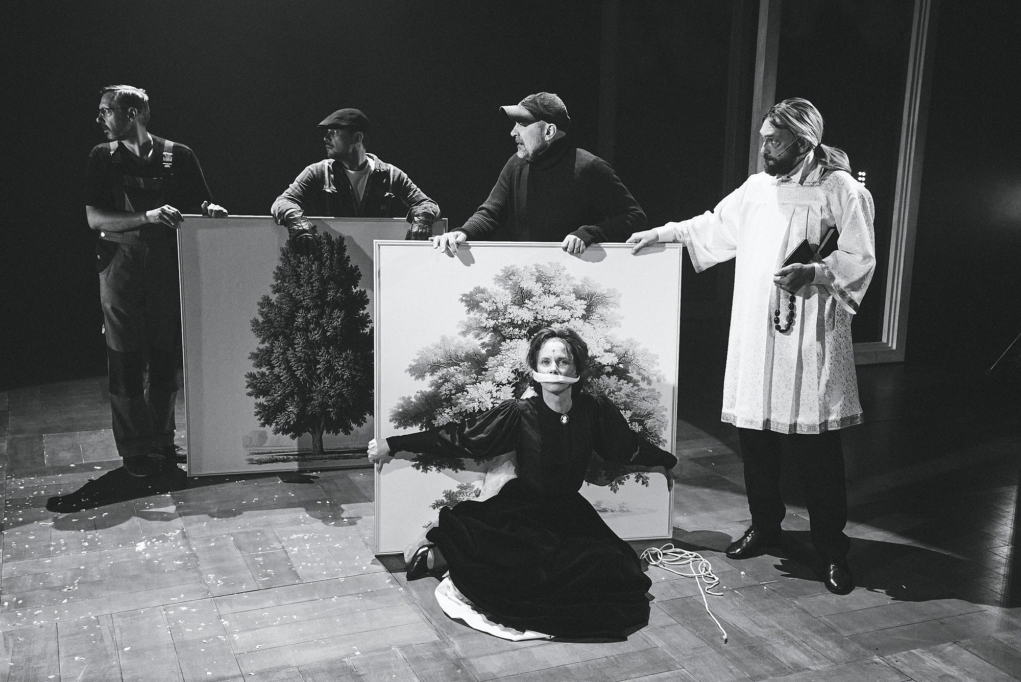 "Six Sherlocks", dir. Sergey Golomazov, © Mikhail Chekhov Riga Russian Theatre