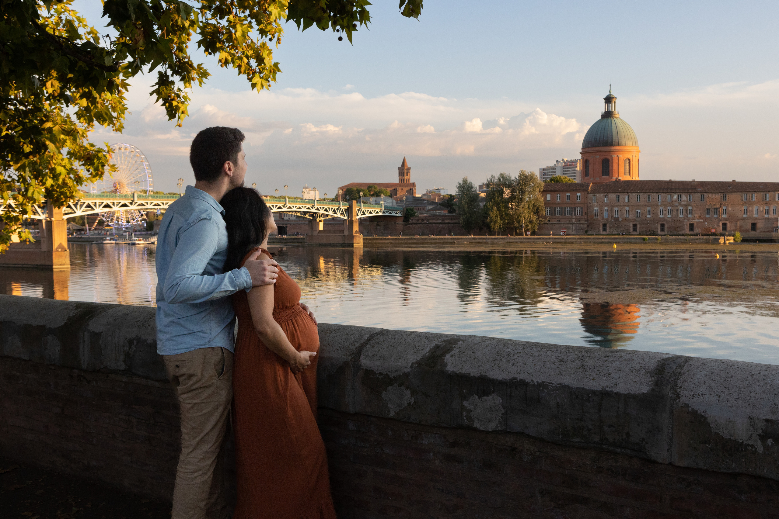 Summer pregnancy photoshoot for Graciela and Mathieu in Toulouse. Евгения Смирнова — Ваш фотограф в Тулузе и на юго-западе Франции