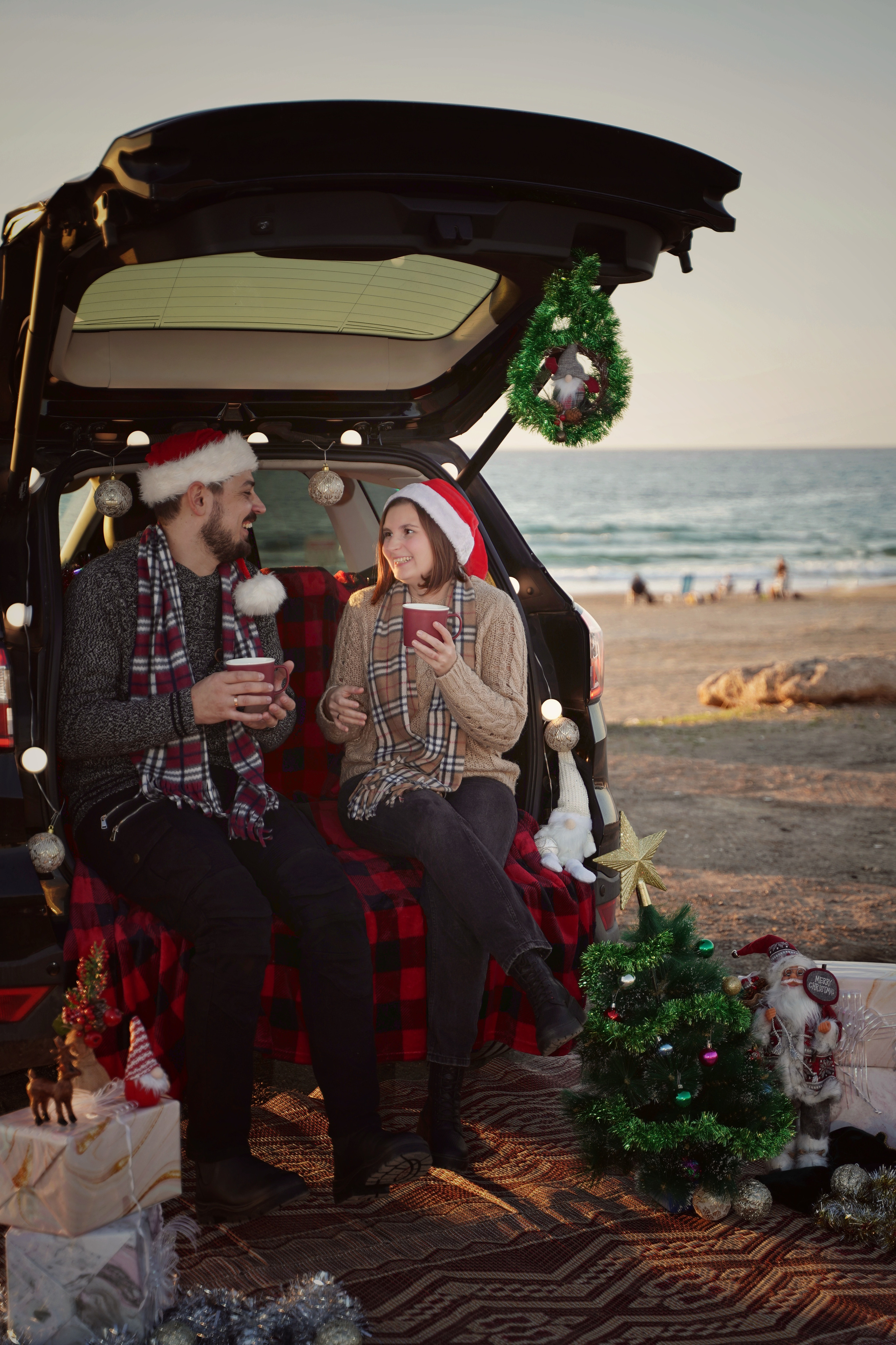 Пикник на пляже в Новый год. Фотограф. Визуал. Хайфа. Талья Цветкова