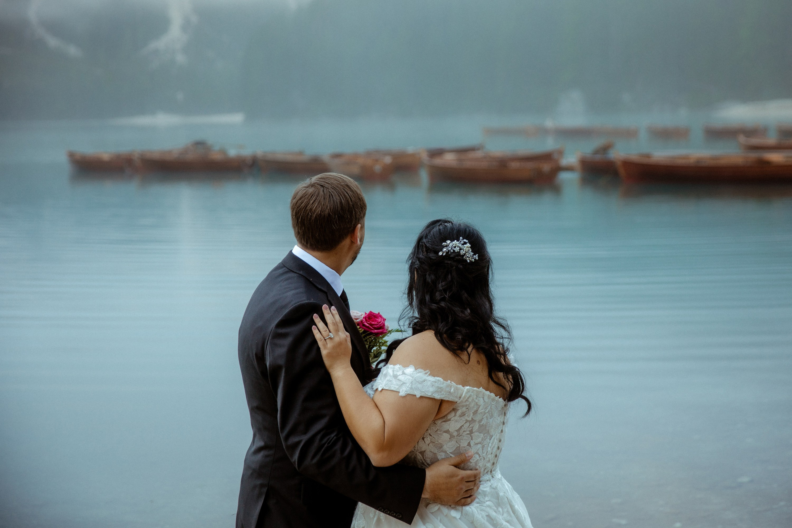 Secret Dolomites elopement at Lago di Braies & Cadini di Misurina | Best place to elope in Italy. Iceland elopement photographer & videographer