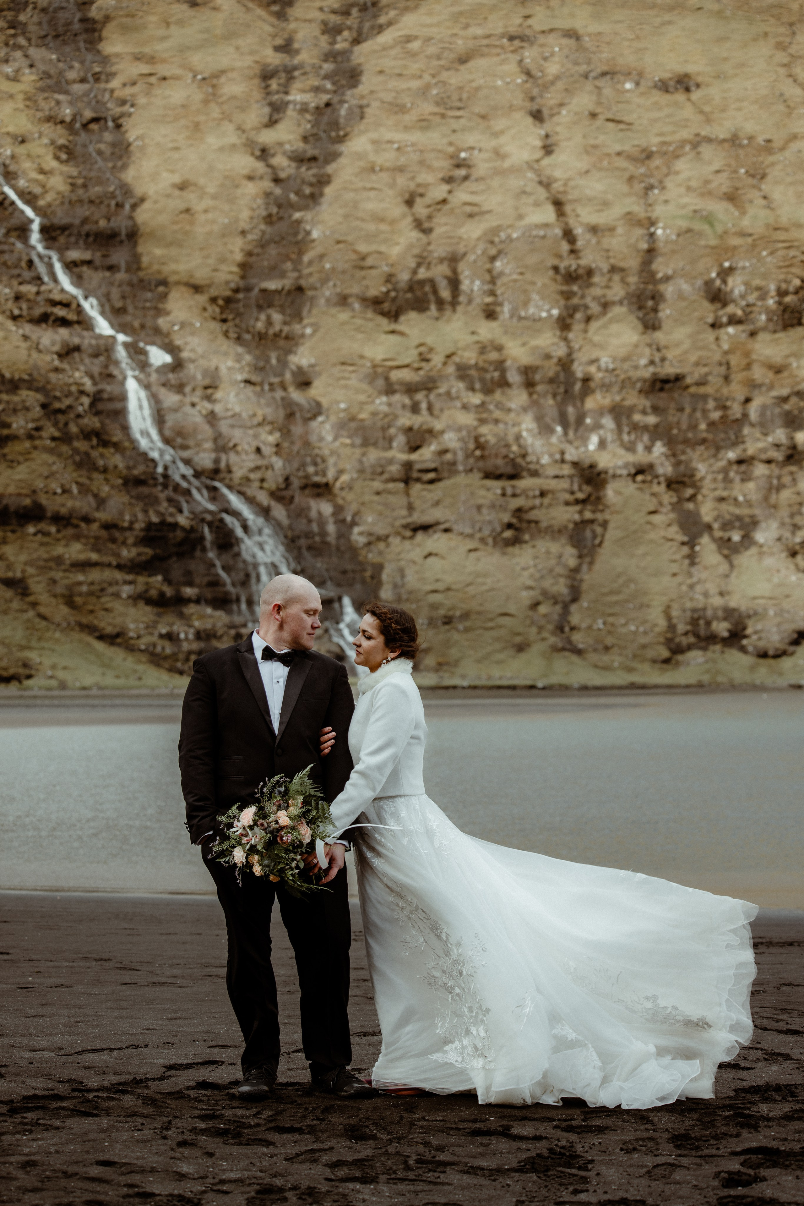 Elope at Faroe islands to celebrate 10 years anniversary. Iceland elopement photographer & videographer