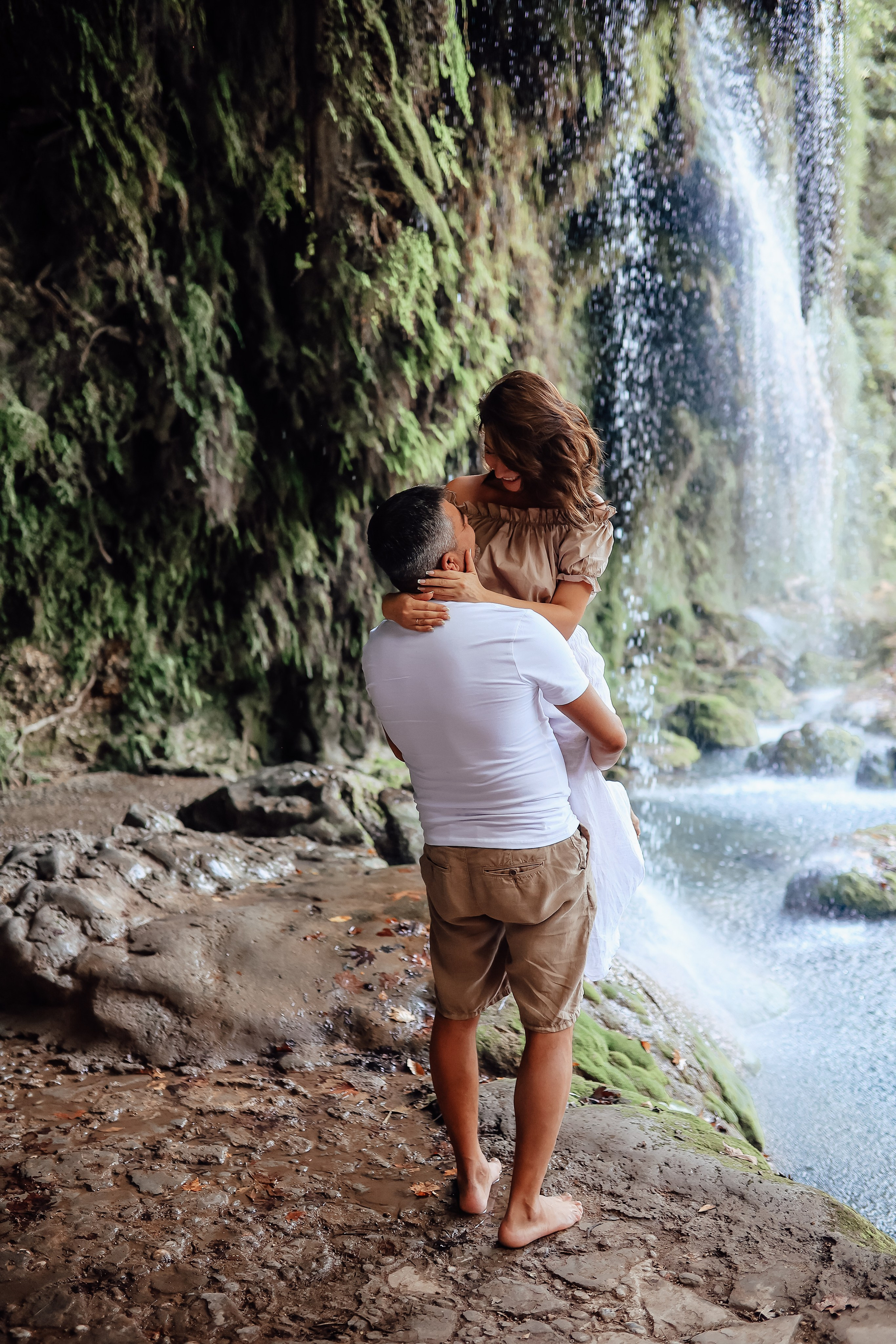 Photoshooting at Kurshunlu waterfall. Photographer in Turkey, Antalya, Kemer, Belek, Side, Kas, Fethiye