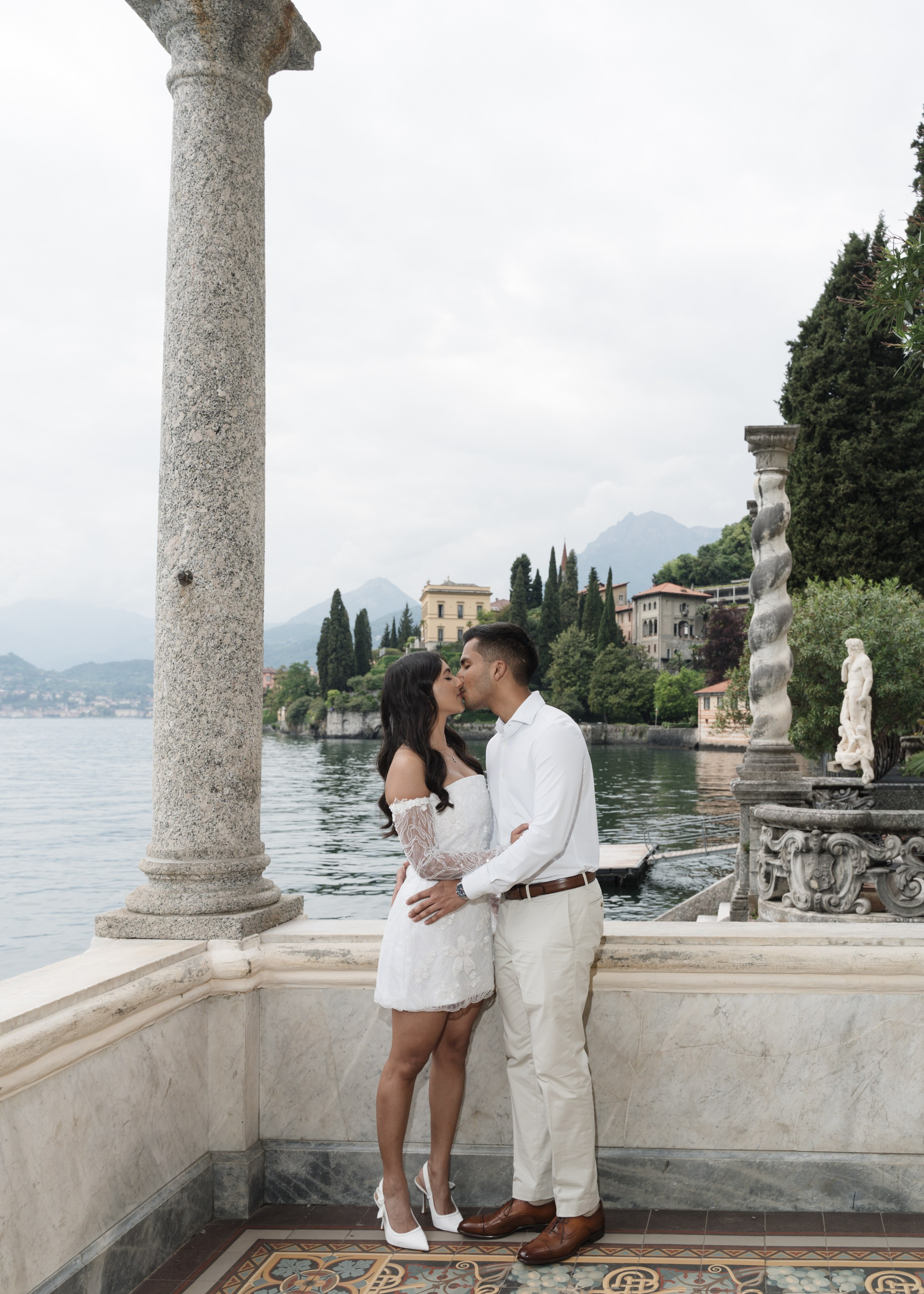 Villa Monastero Proposal Photographer | Lake Como Proposal Photography