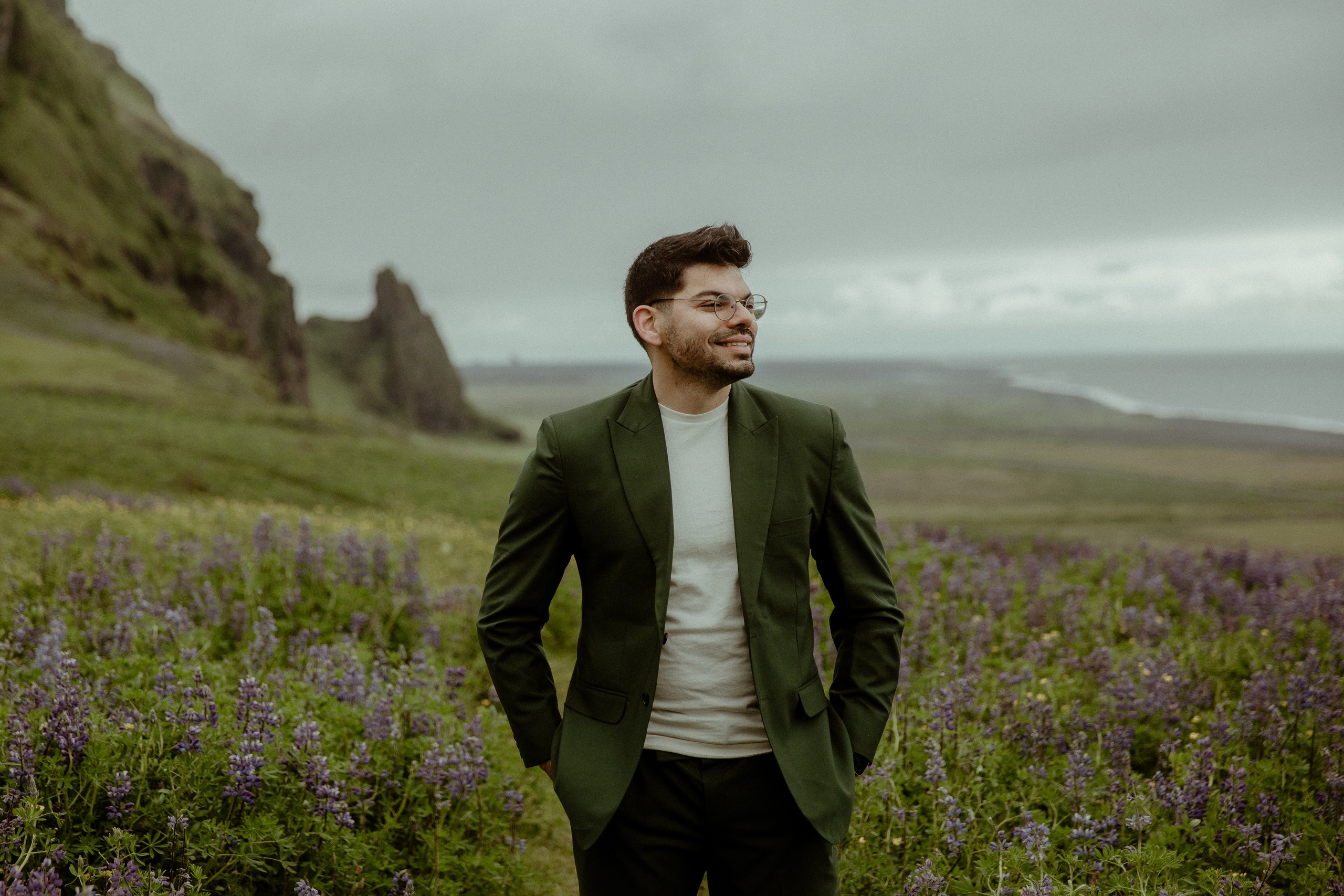 Elopement at Kvernufoss Waterfall. Iceland elopement photographer & videographer