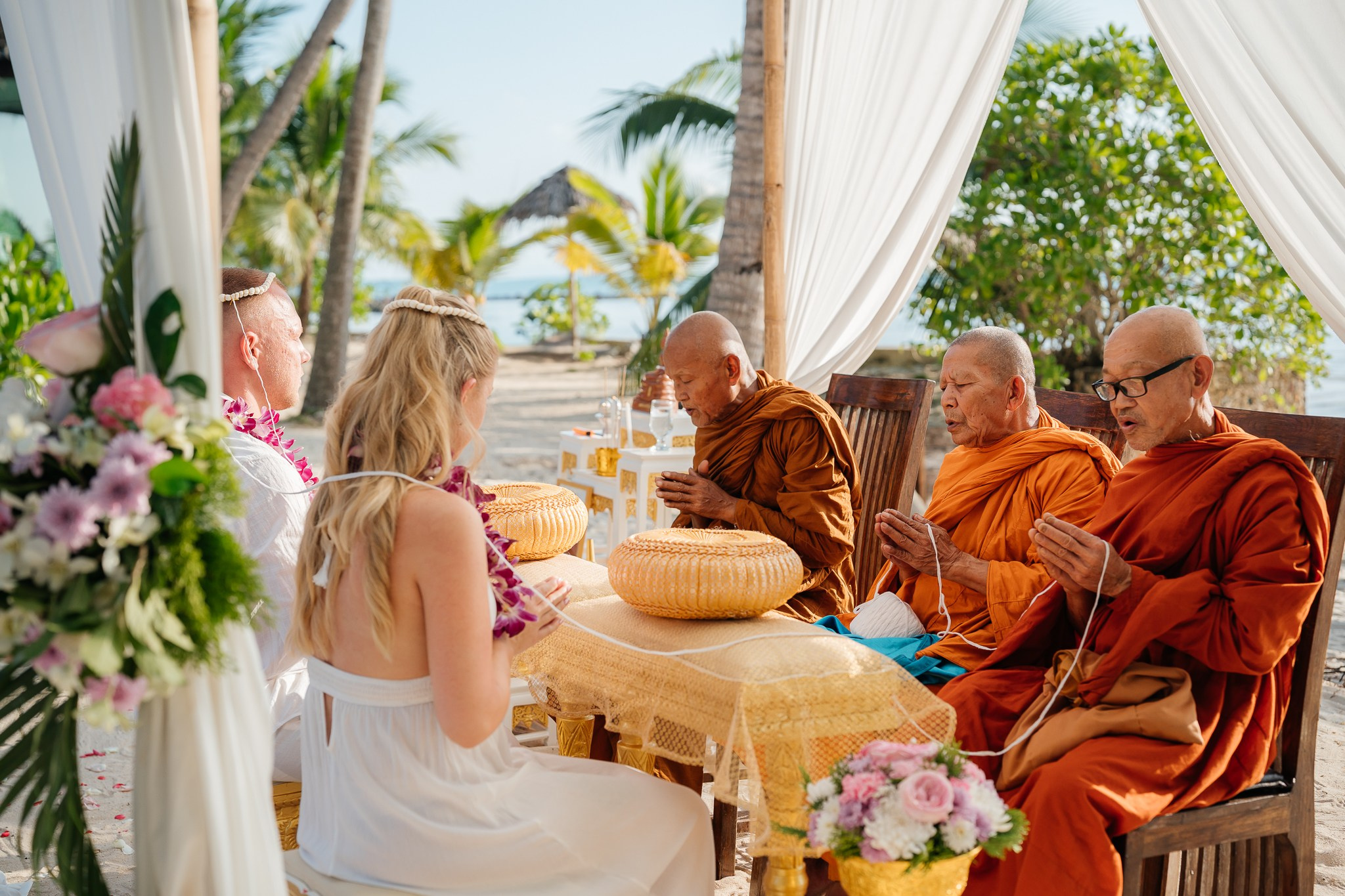 Just for 2. Буддийская свадебная церемония на Самуи, Таиланд