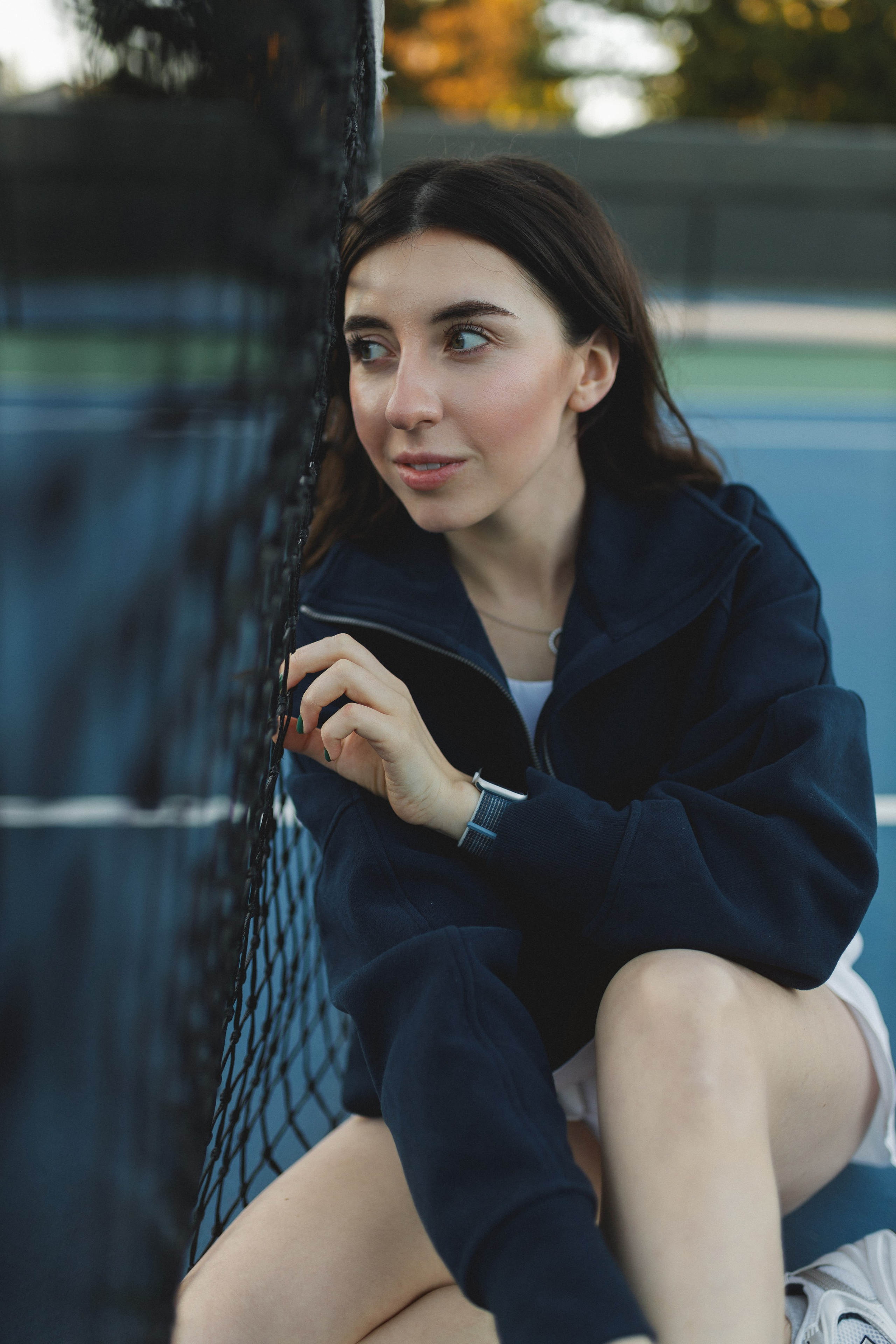Tennis court lifestyle session with artistic Bay Area photographer