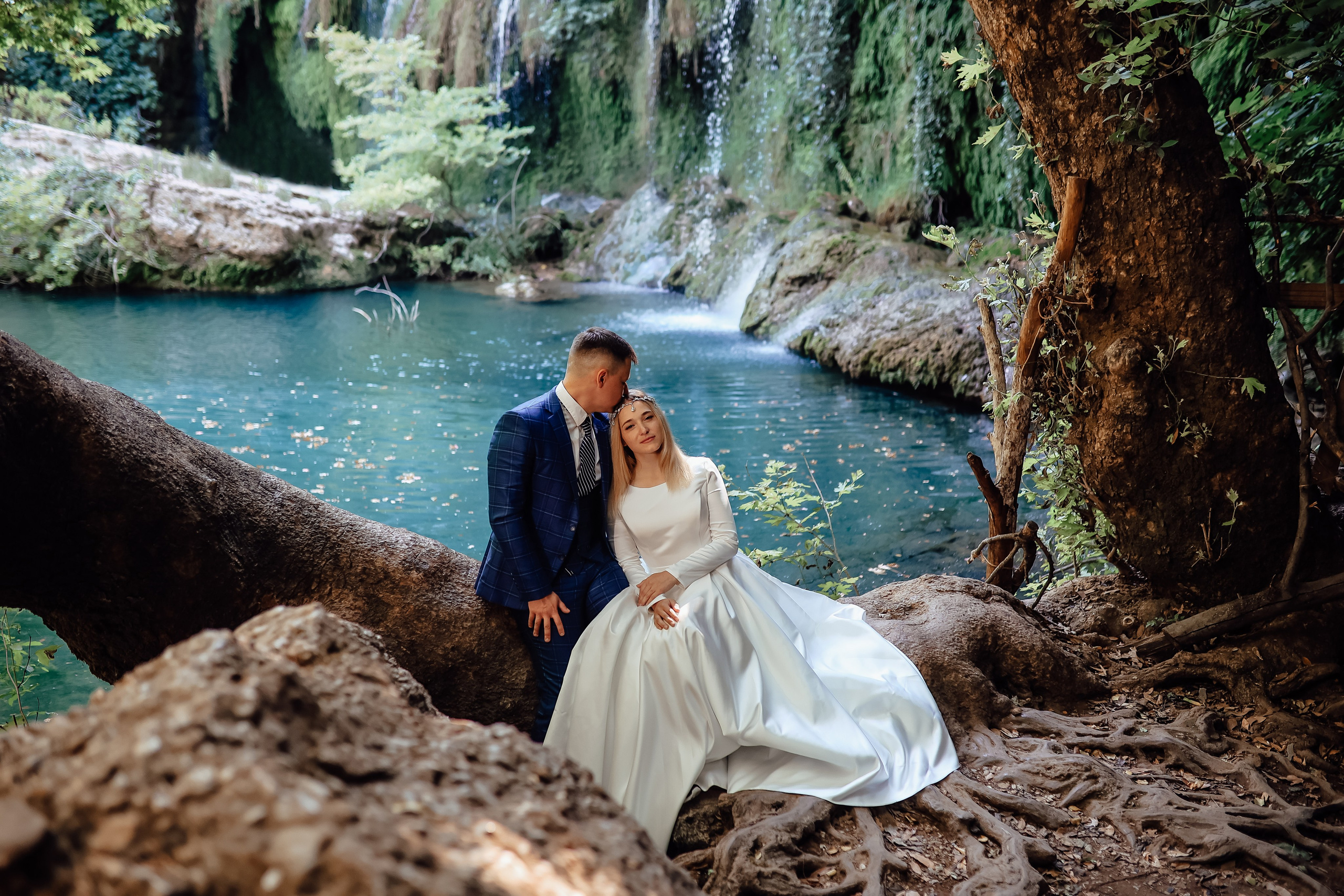 Photoshooting at Kurshunlu waterfall. Photographer in Turkey, Antalya, Kemer, Belek, Side, Kas, Fethiye