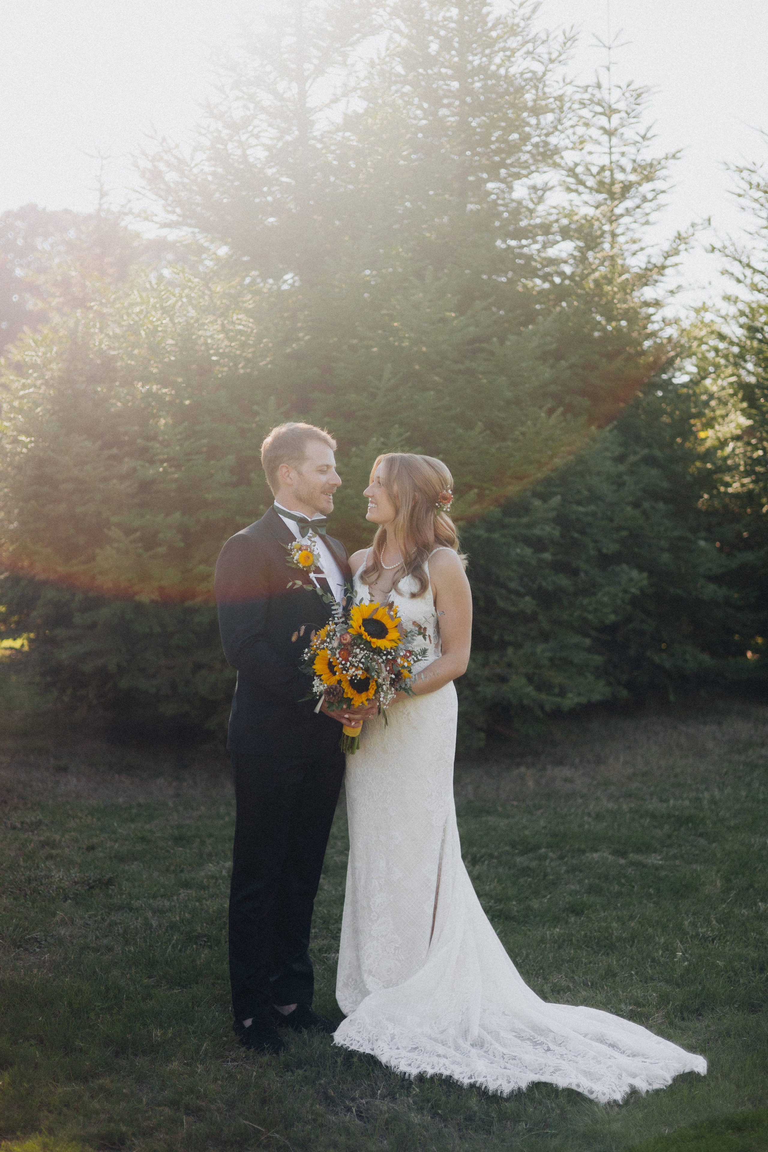Jessie and Isaac on their wedding day in Portland, Oregon – a genuine moment of joy captured by photographer Georgy Shishkin in a romantic outdoor style, reflecting the charm of Portland & Seattle wedding photography.