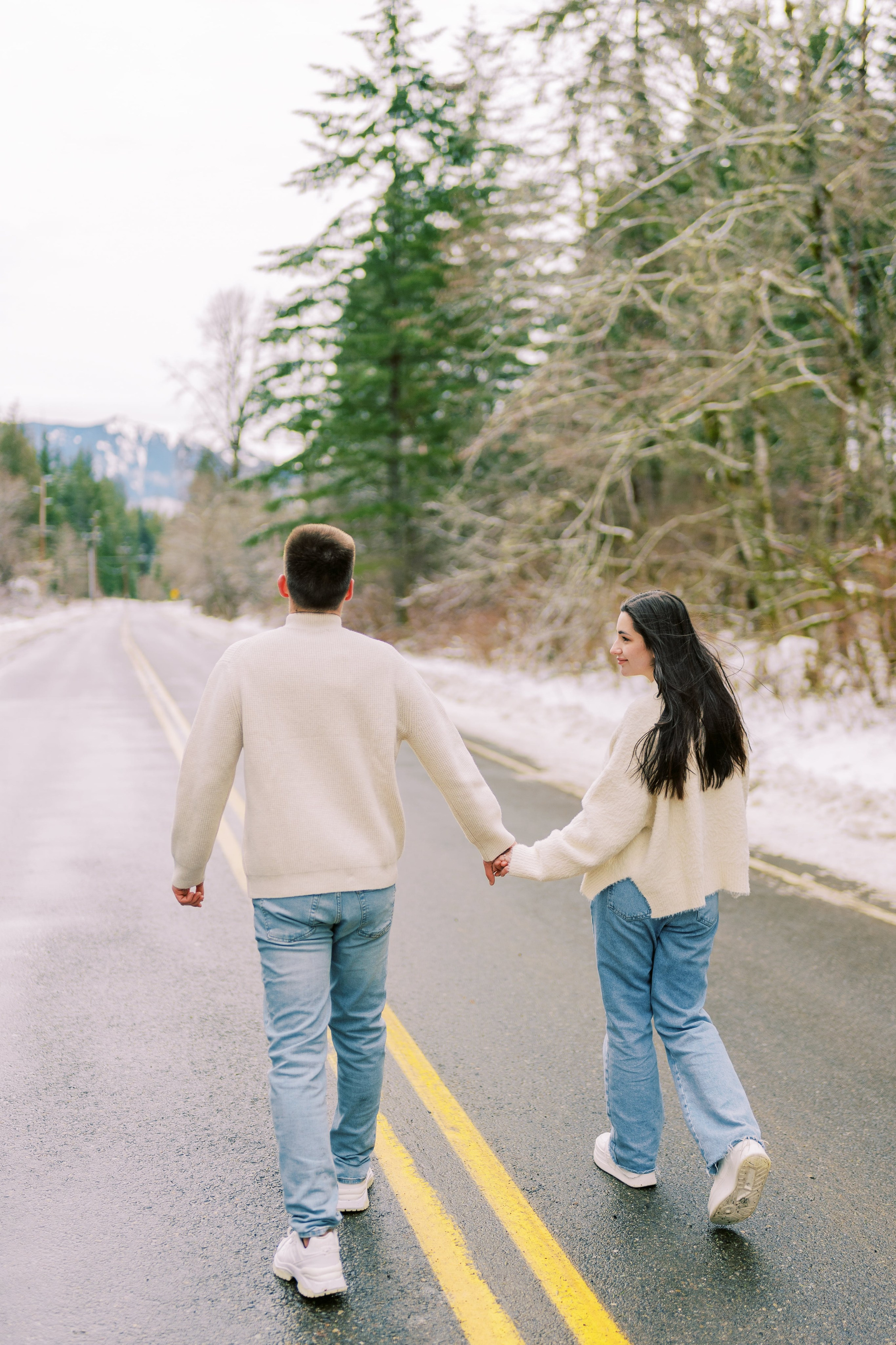 Irina & Bogdan / January 2024. Rattlesnake Lake, WA. EVAN ARISTOV WEDDING PHOTOGRAPHY — Seattle Wedding Photographer