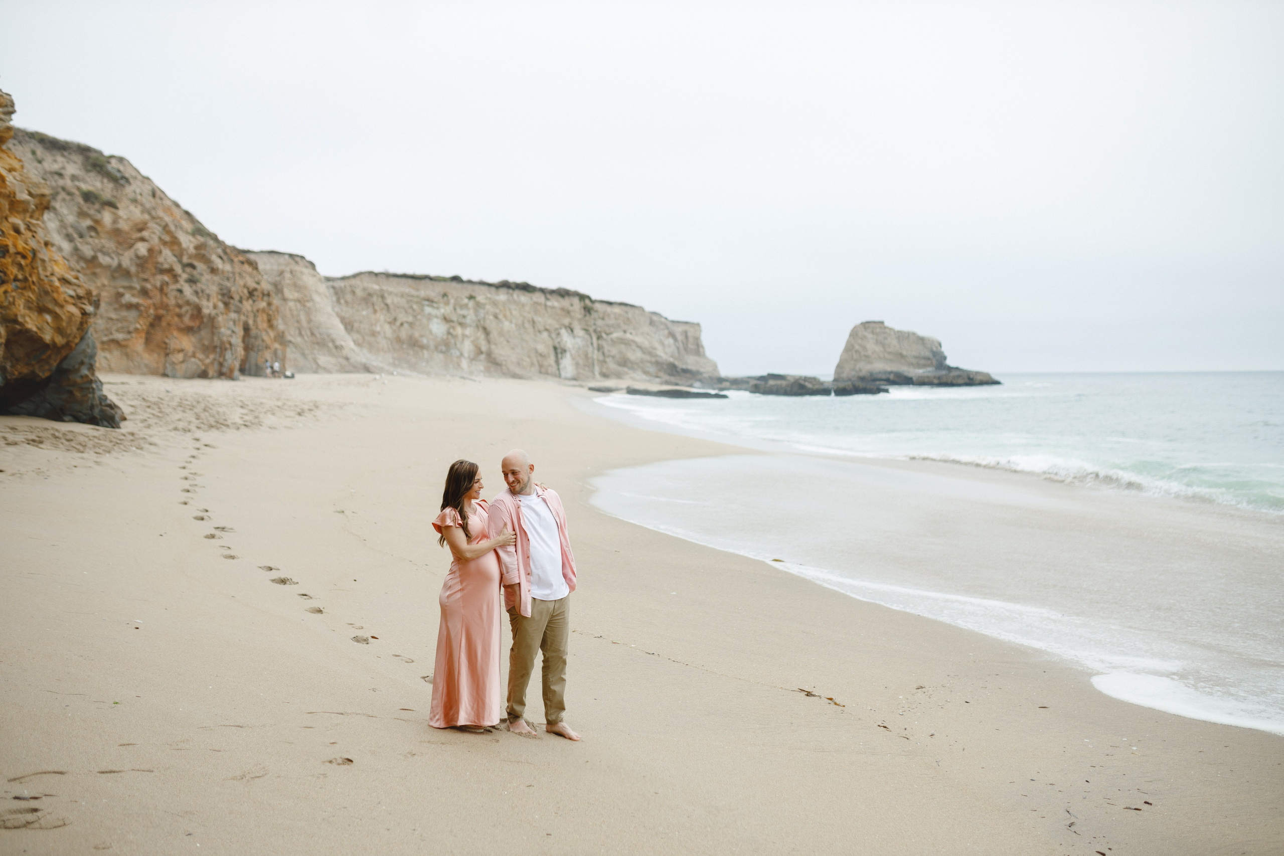 Panther beach maternity photo session