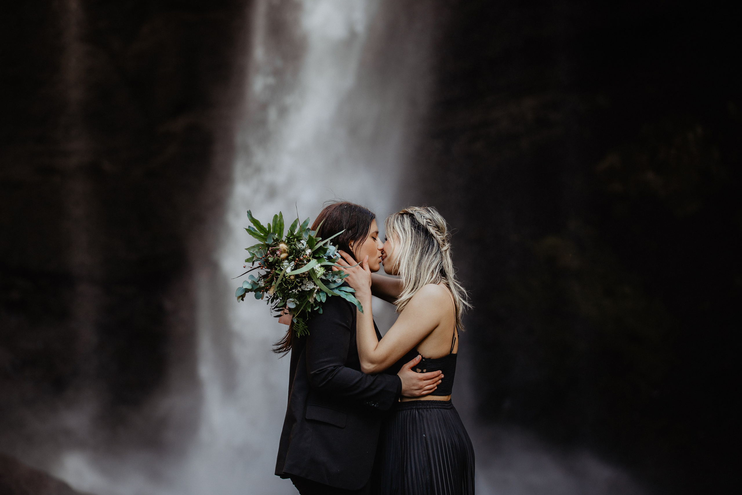 Same Sex Wedding at Iceland Black Sand Beach. Iceland elopement photographer & videographer