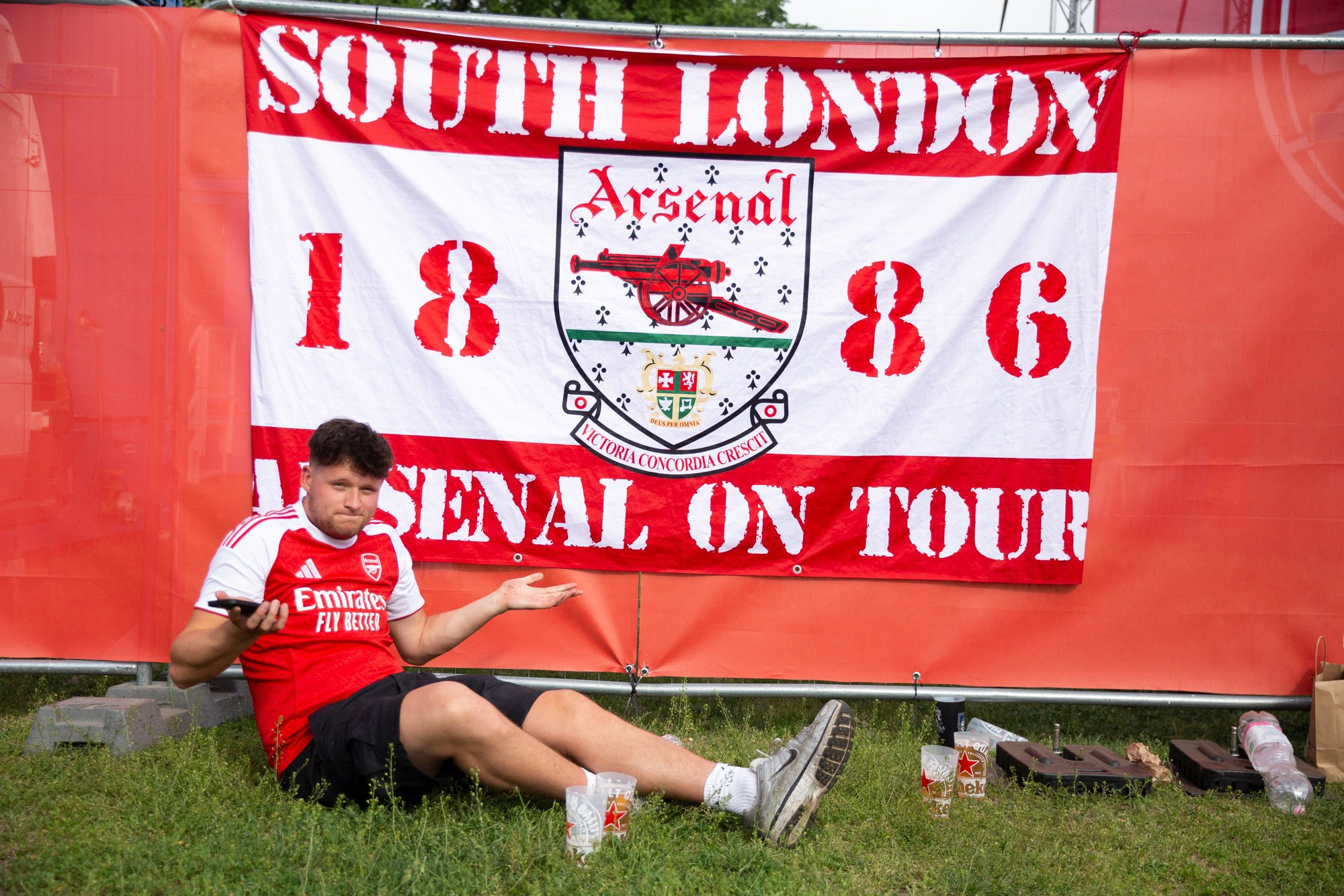 UEFA Champions League Final. Arsenal vs PSG. Budapest 2026. Arsenal Fan Zone. Photographer in Budapest — Yura Knyazev