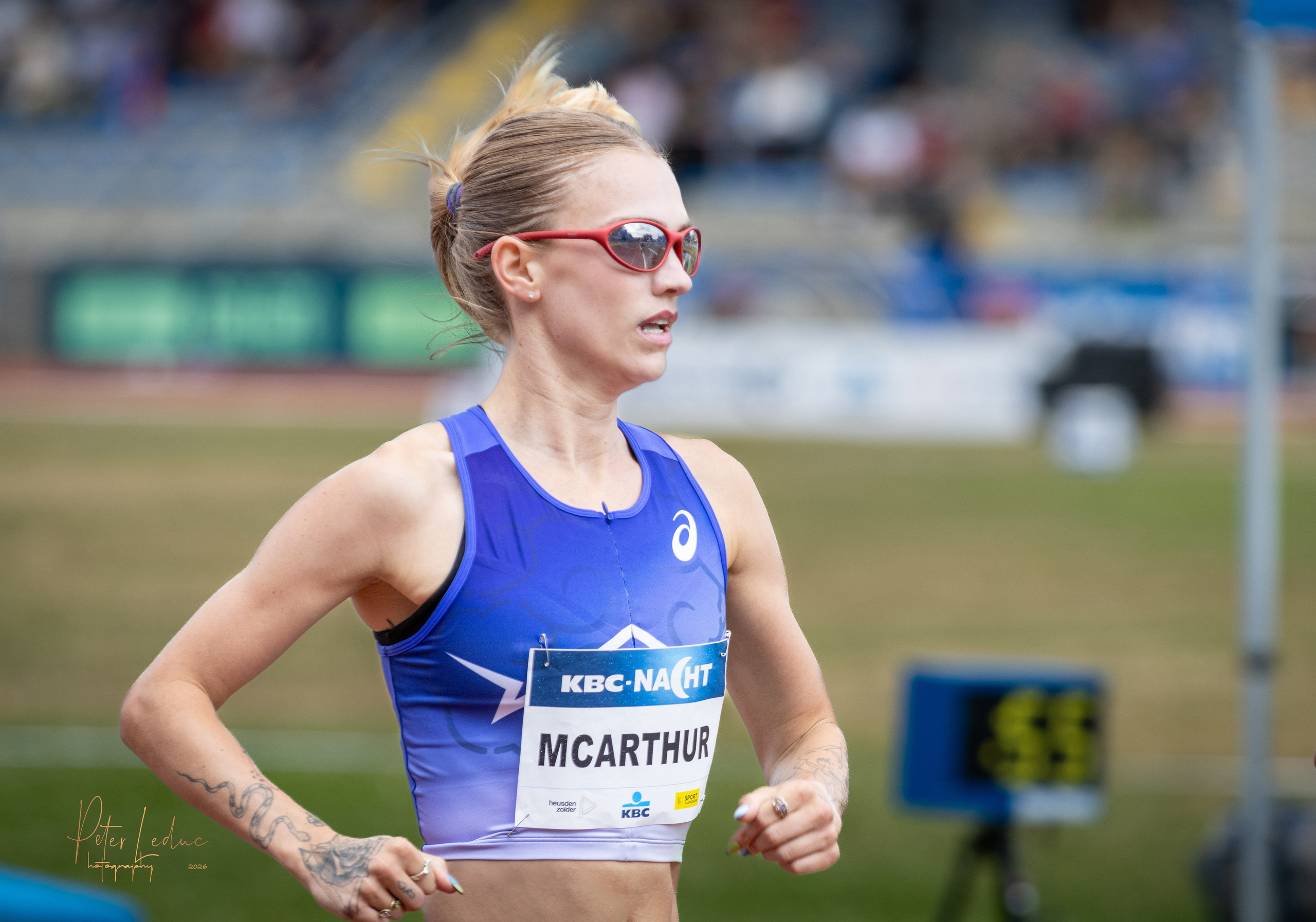 Nacht van de Atletiek. Peter Leduc is een passionele hobbyfotograaf uit België, gespecialiseerd in creatieve fotografie, visuele verhalen en unieke fotoprojecten