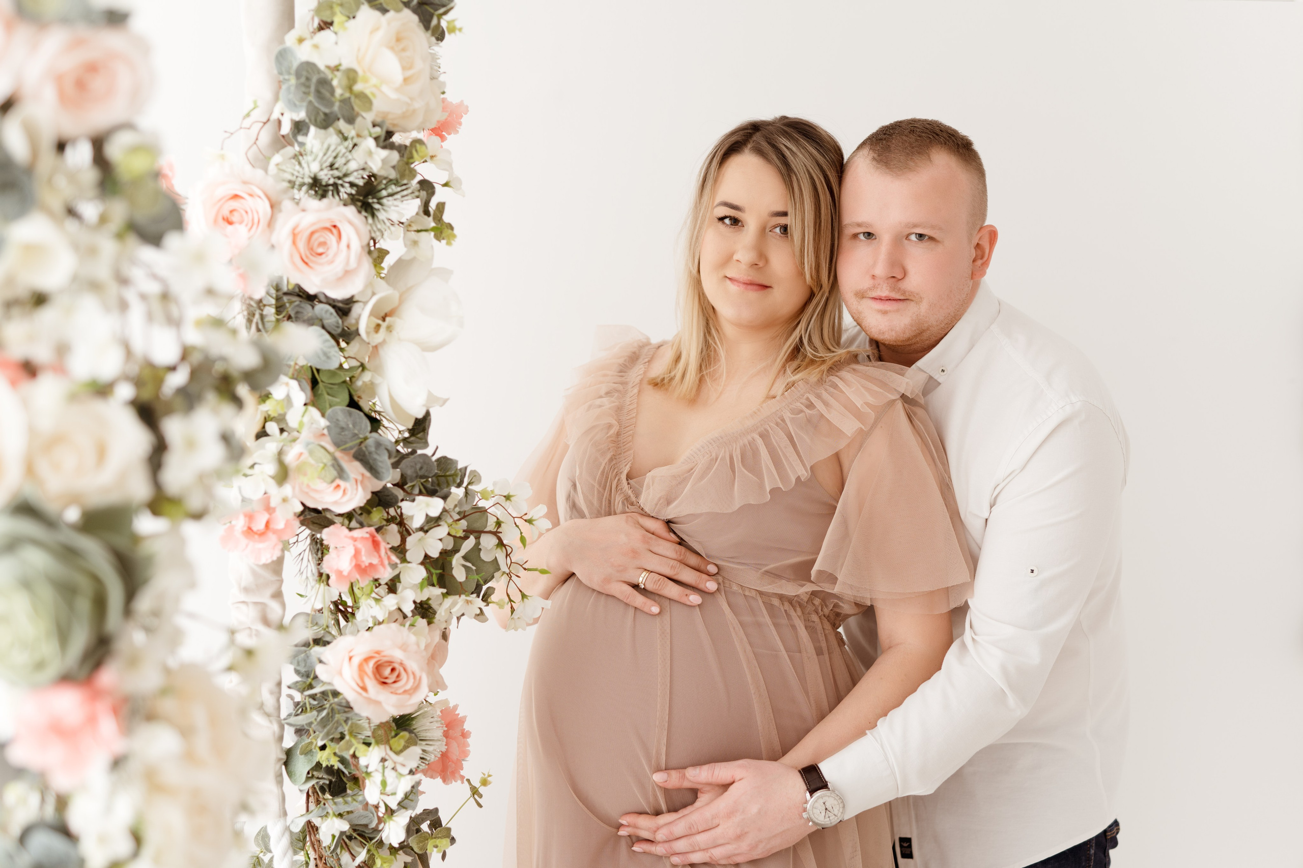 Sesja ciążowa Kasi. Fotograf Łódź - sesja ciążowa, noworodkowa, dziecięca. Studio w Łodzi