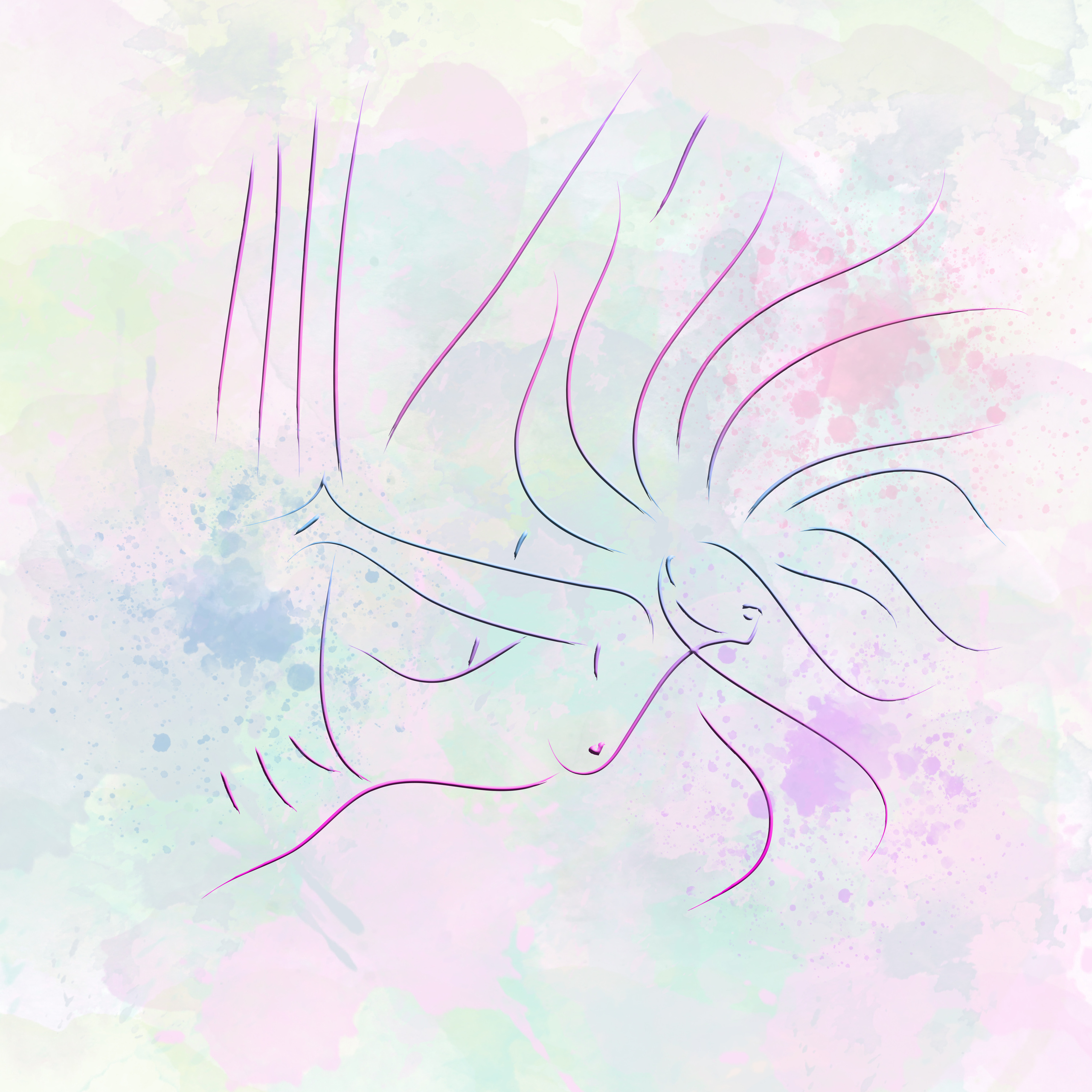 ART line. Lolly Shine. Contemporary digital artist