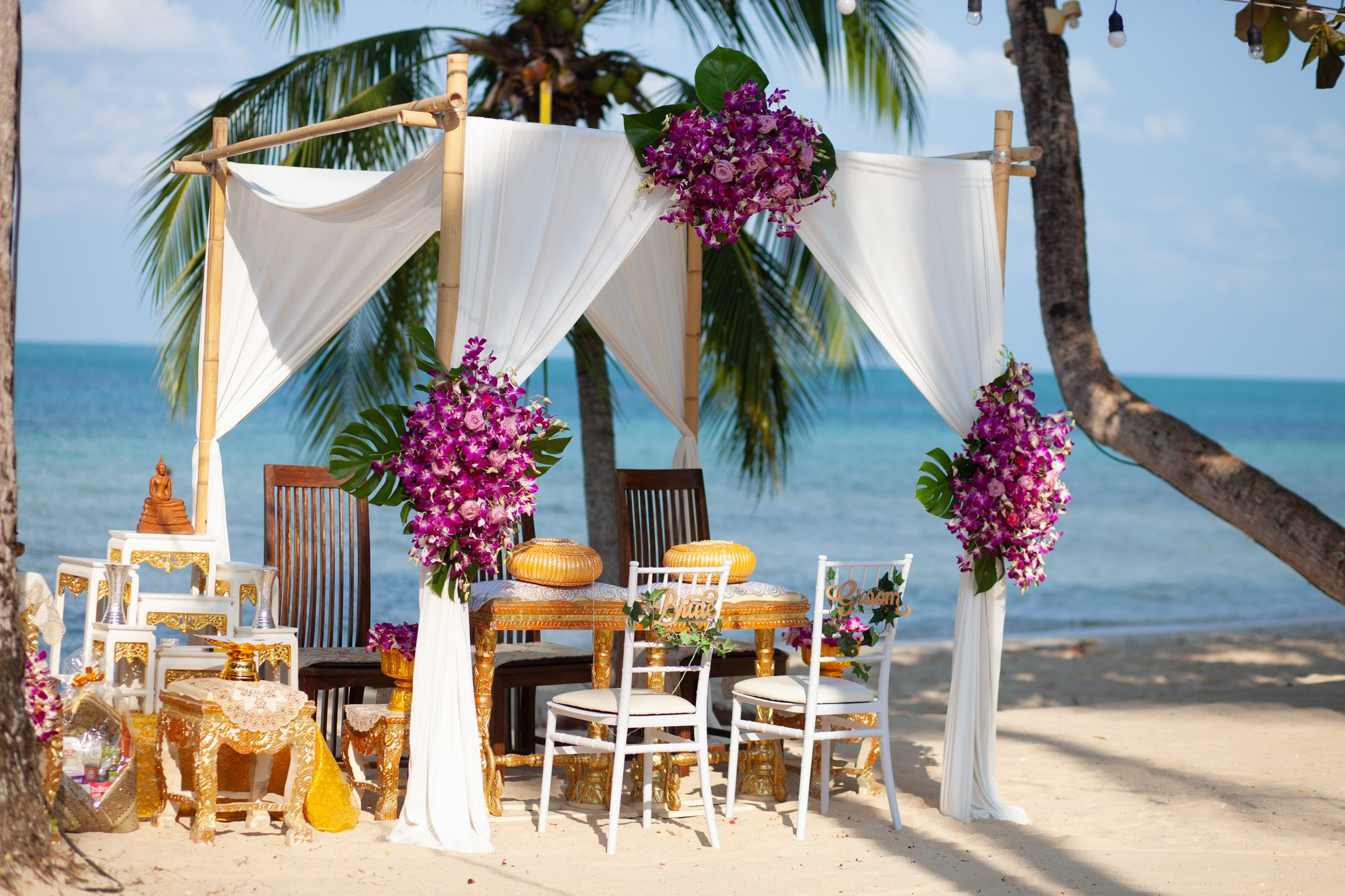 Buddhist + Western. Wedding on Koh Samui, Thailand
