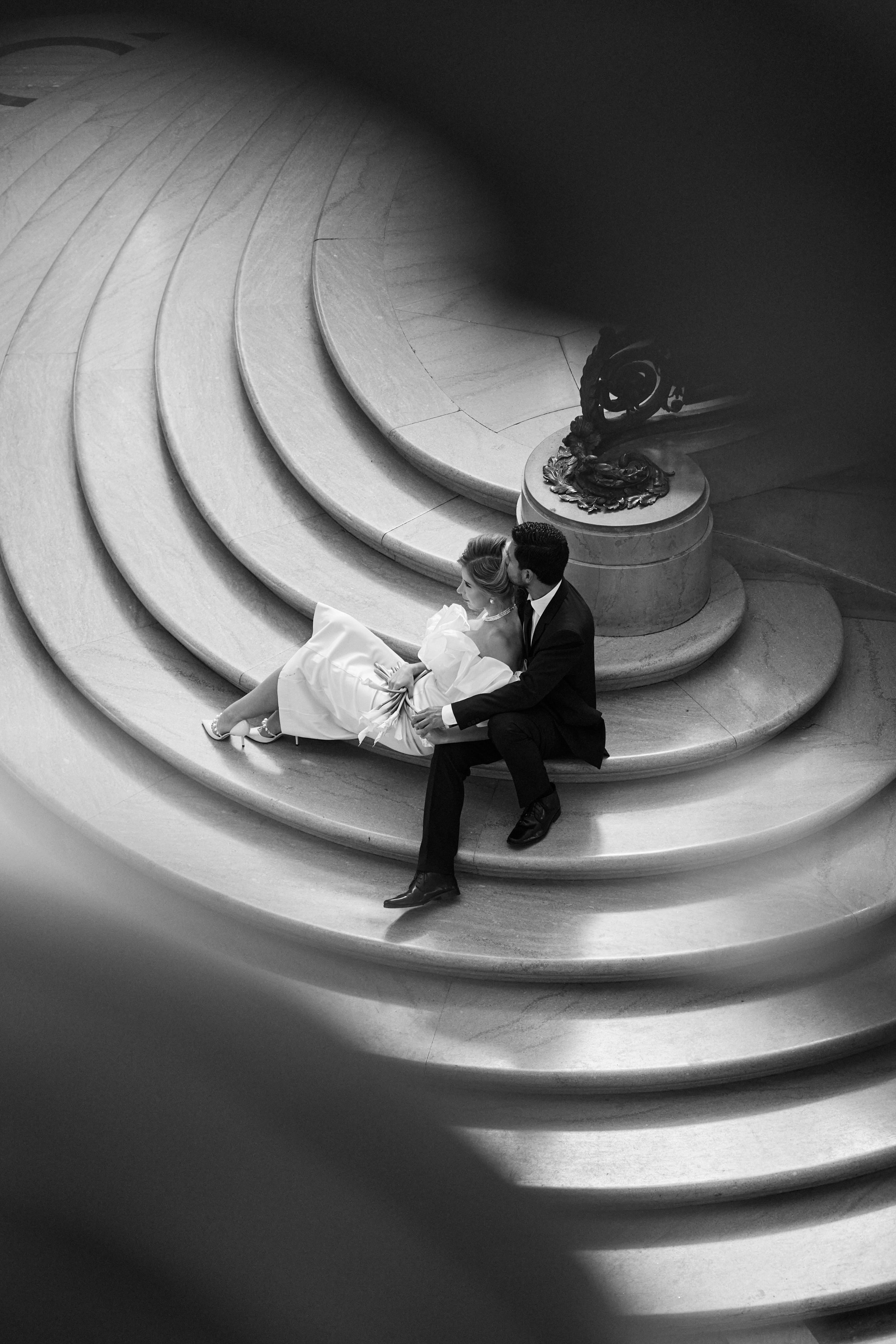 San Francisco City Hall Wedding — Fashion-Inspired Editorial Photography with Retro Car. Bay Area Life | Event, Wedding & Commercial Photography Agency