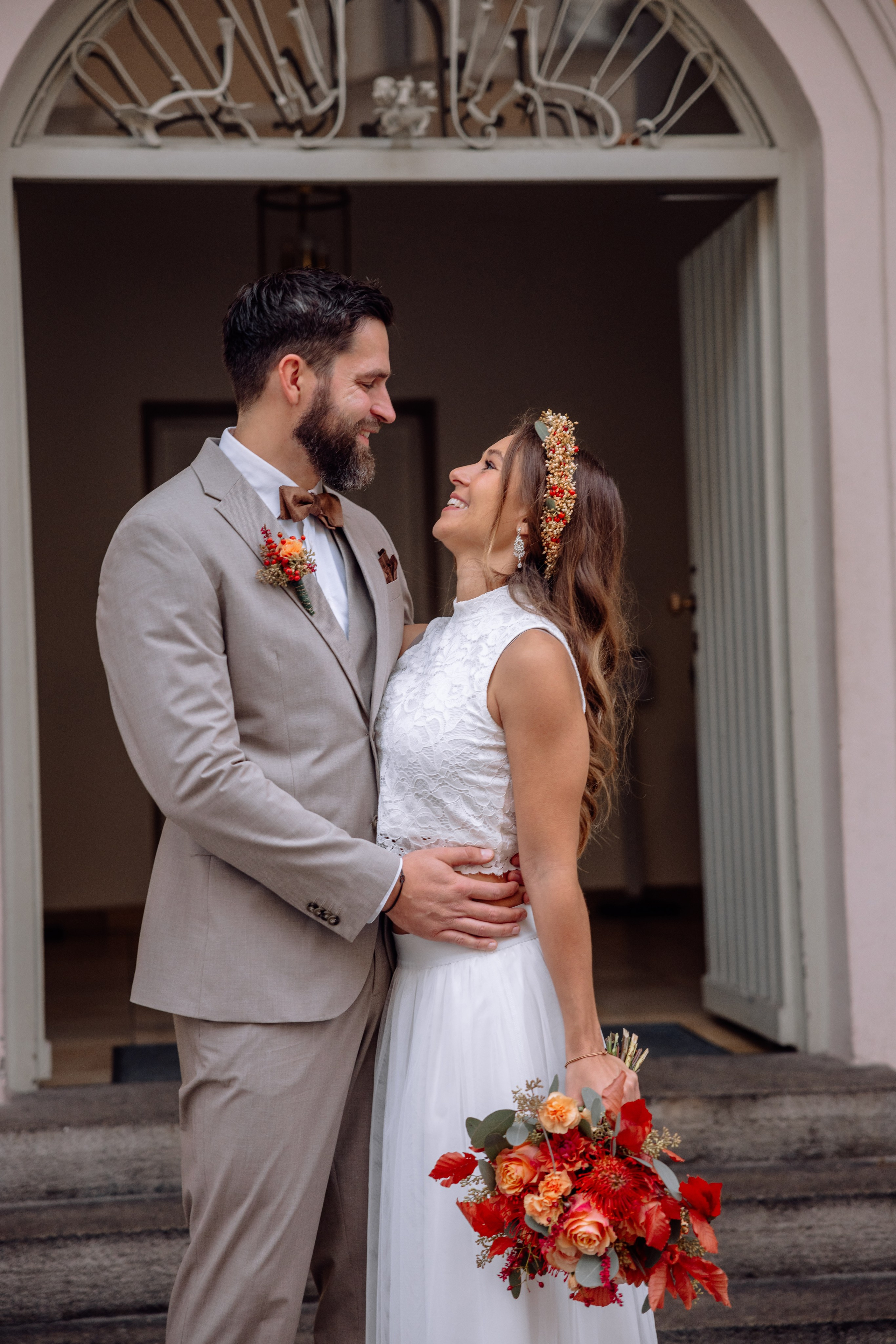 Herbsthochzeit im Standesamt Schwabing. Hochzeitsfotograf München Taufe Familienfotograf Tanja Mauke