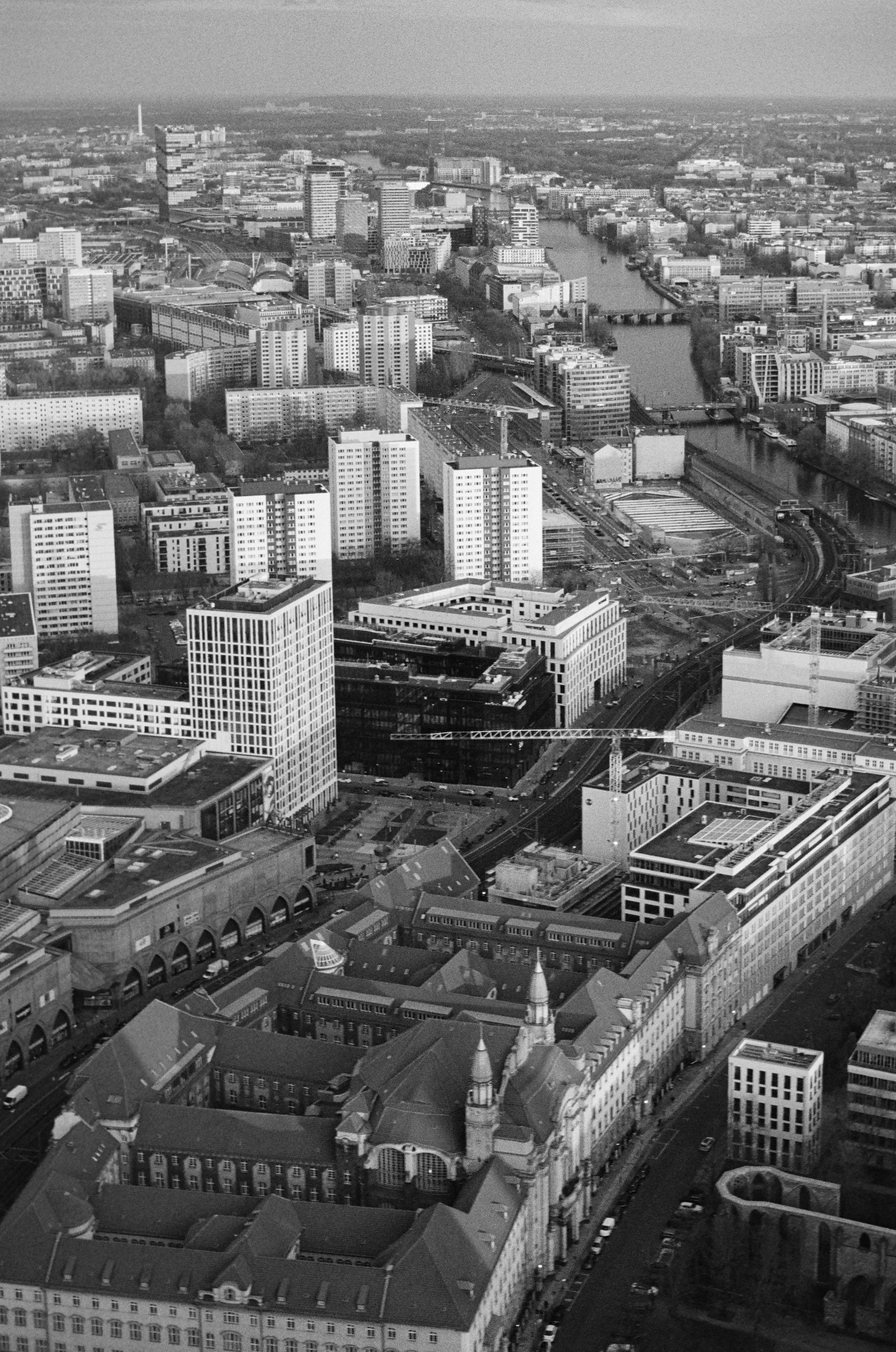 The Streets of Berlin in B&W