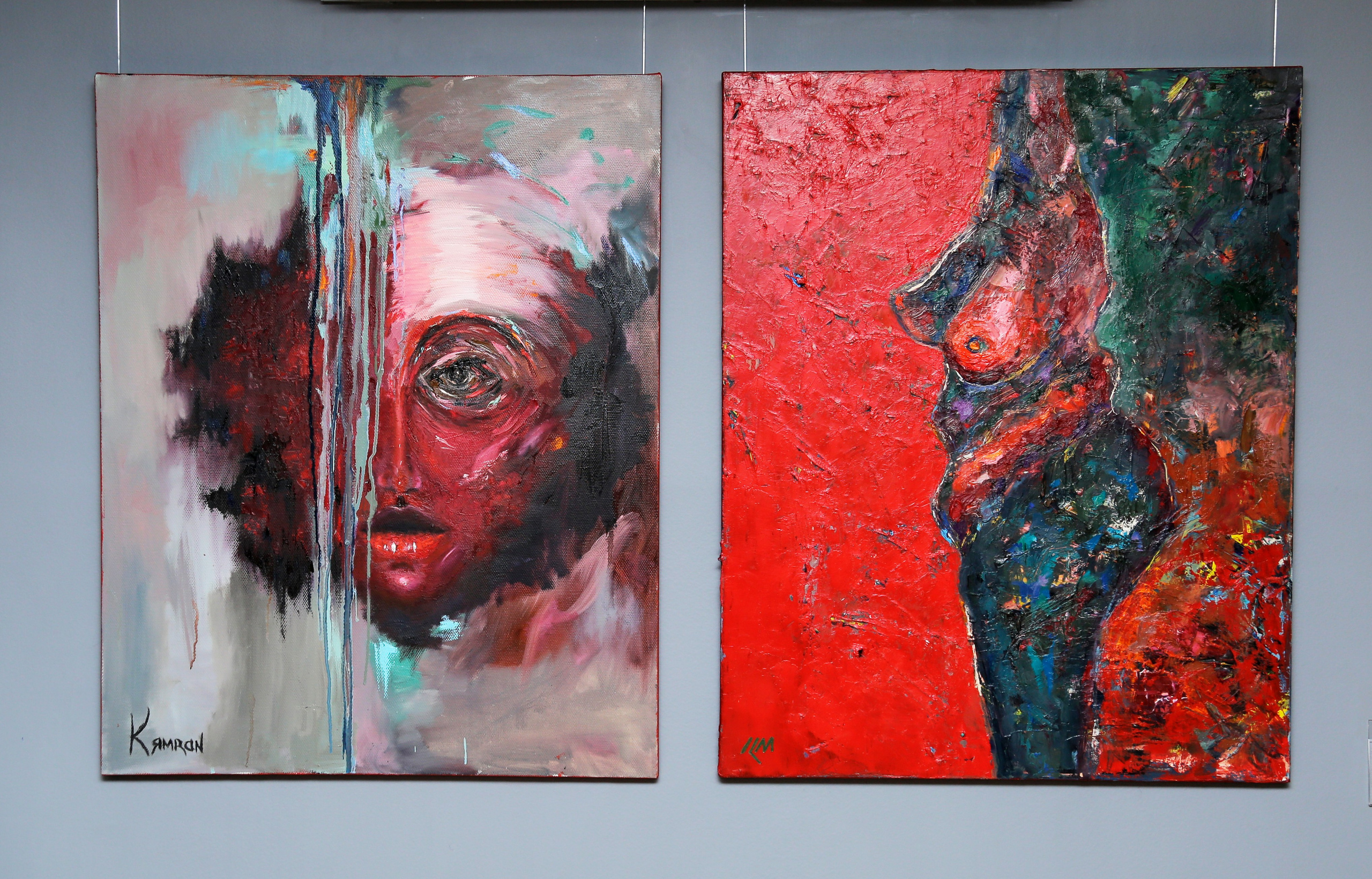 Photo report of “Interpretation” solo exhibition of Kamran Mammadov. KAMRAN MAMMADOV ART