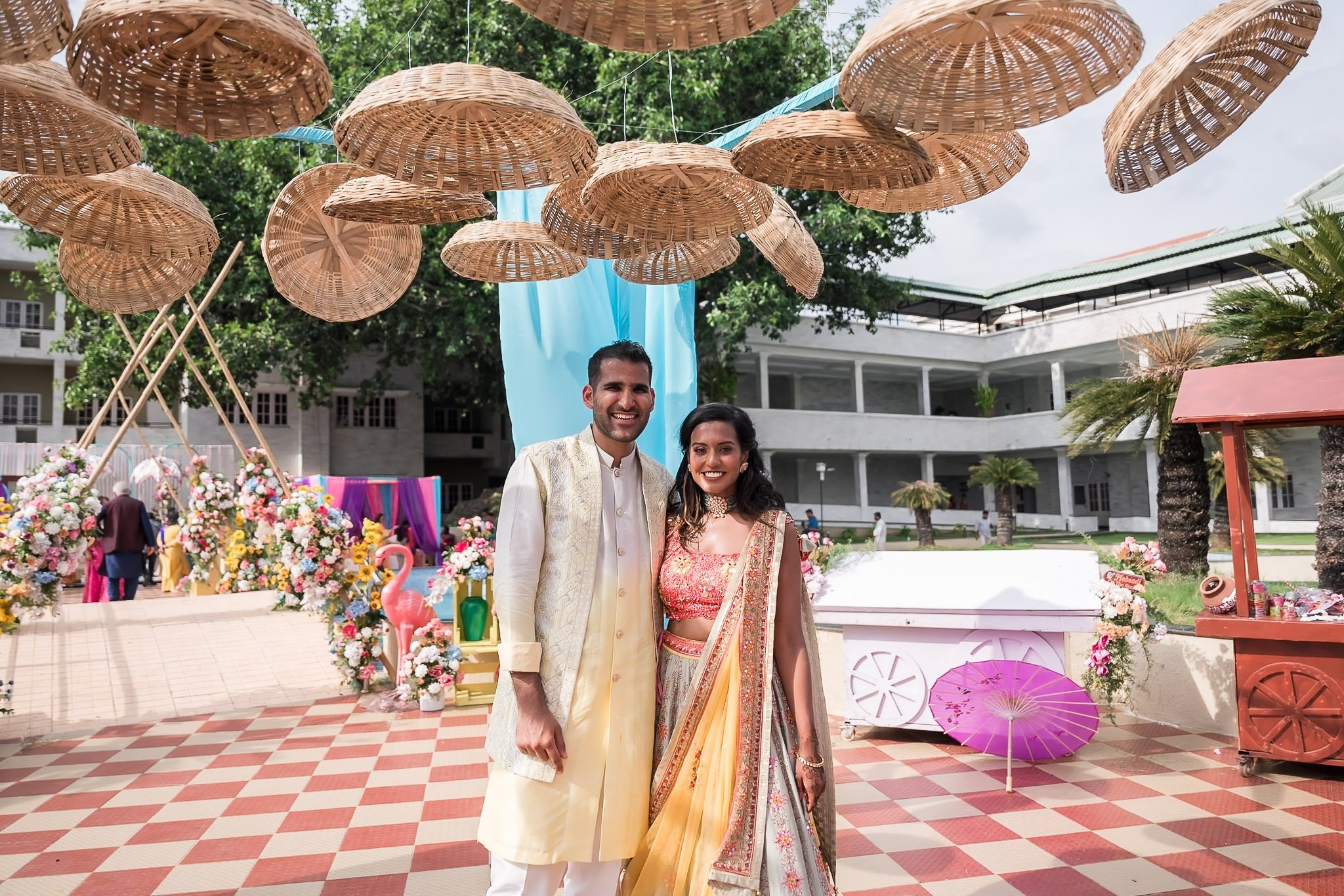 Explore the vibrant fusion of Punjabi and Chettinad cultures in this stunning destination wedding at Eagleton The Golf Resort, Bangalore. Ph