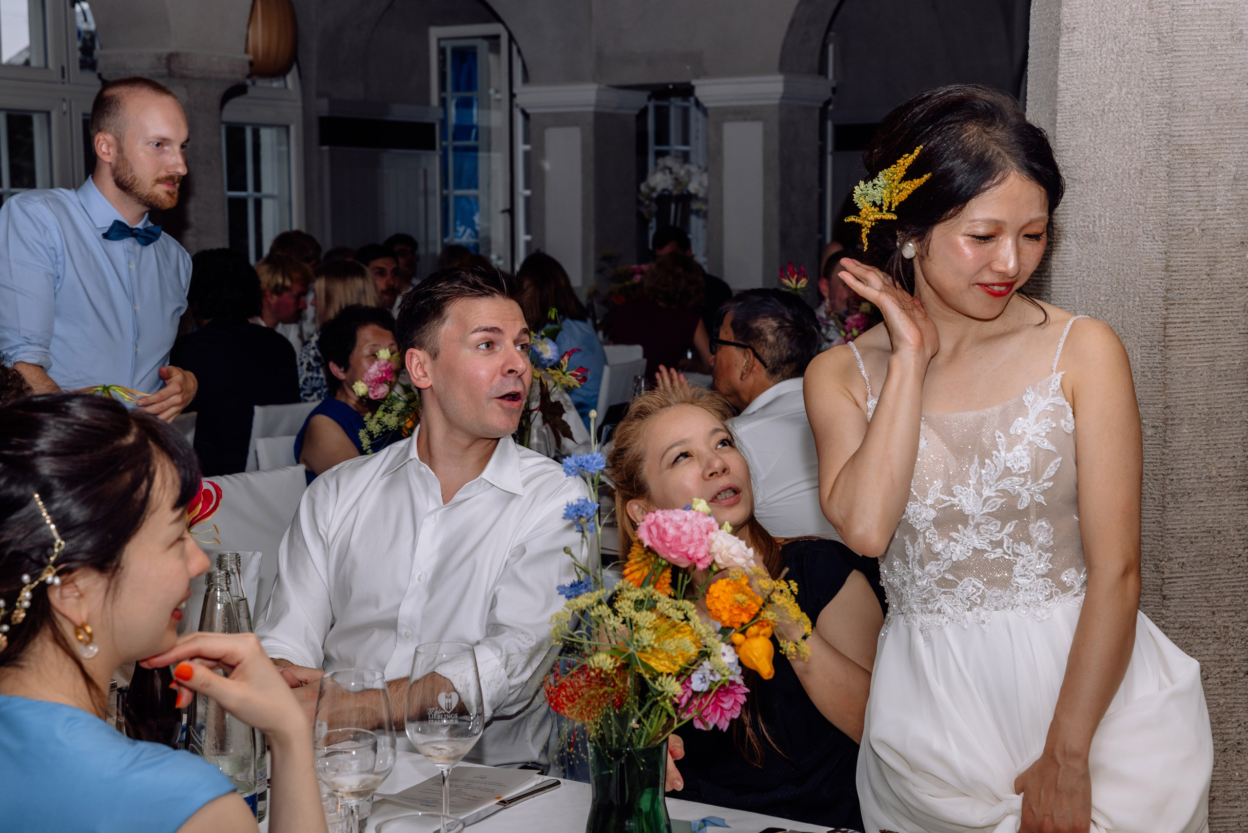 Café im Botanischen Garten. Deutsche - Japanische Hochzeit. Hochzeitsfotograf München Taufe Familienfotograf Tanja Mauke