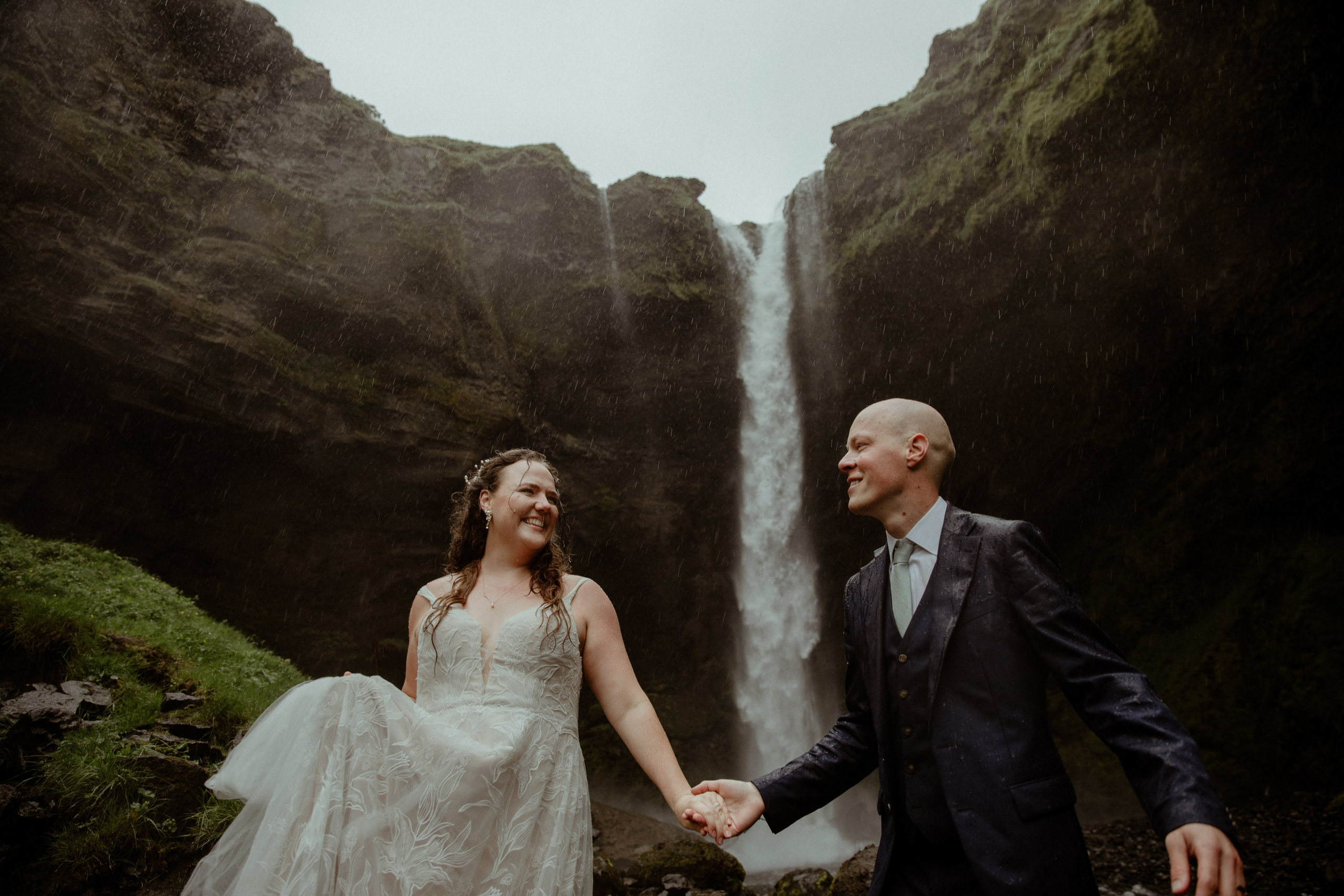 Iceland Elopement at Black Sand Beach. Iceland elopement photographer & videographer