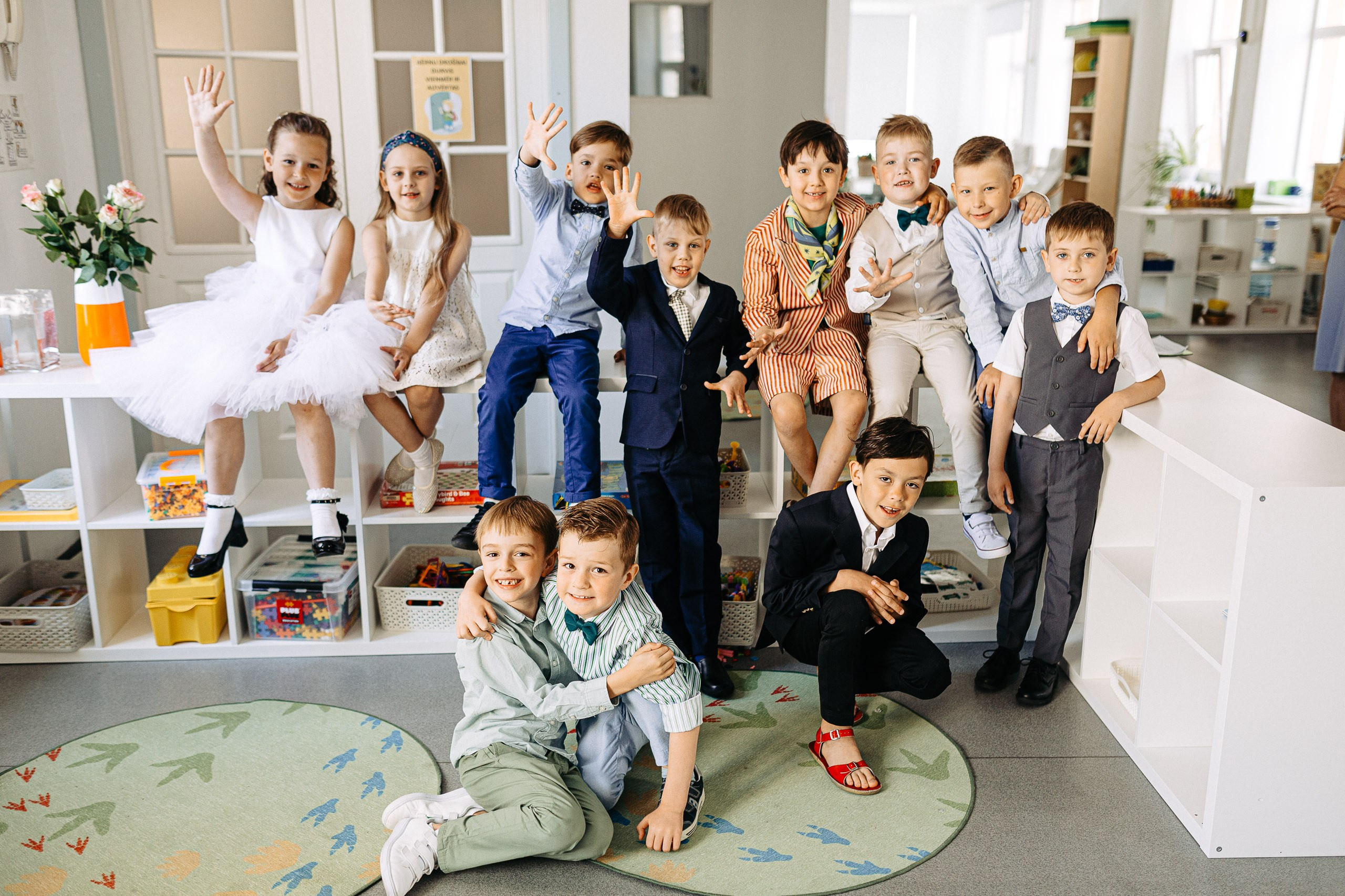 Bērnudārza izlaiduma fotografēšana