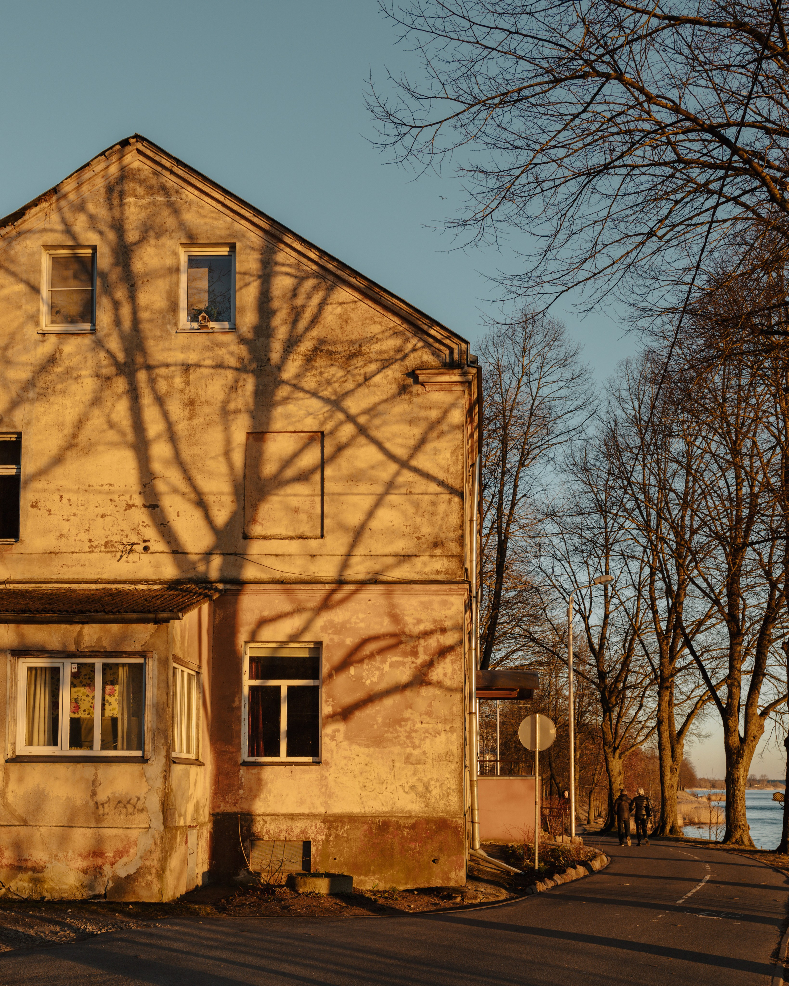 View by the Daugava River in the south of Riga.